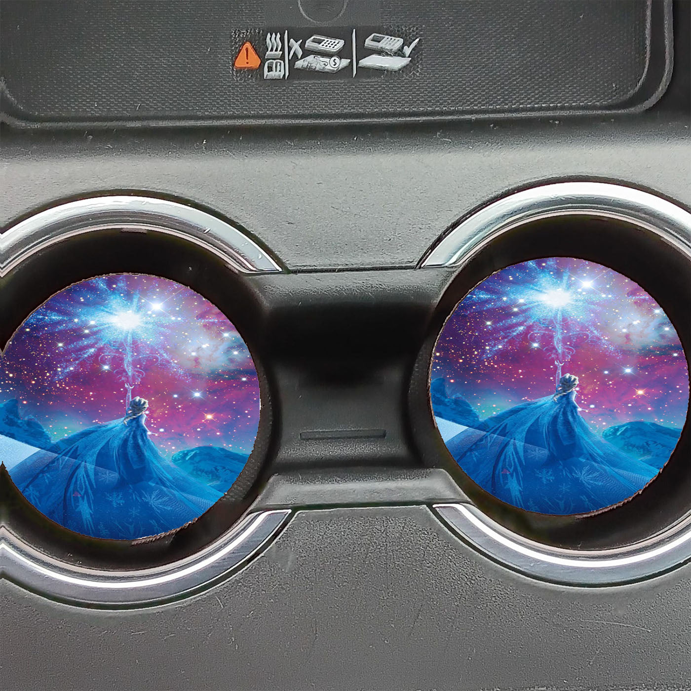Disney Frozen Elsa Galaxy Nebula Car Coasters