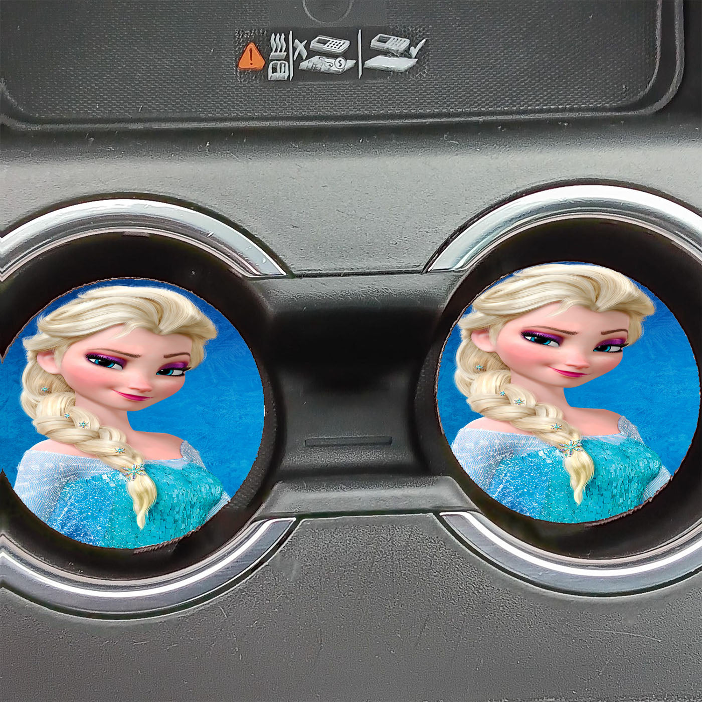 Disney Frozen Elsa Smile Car Coasters