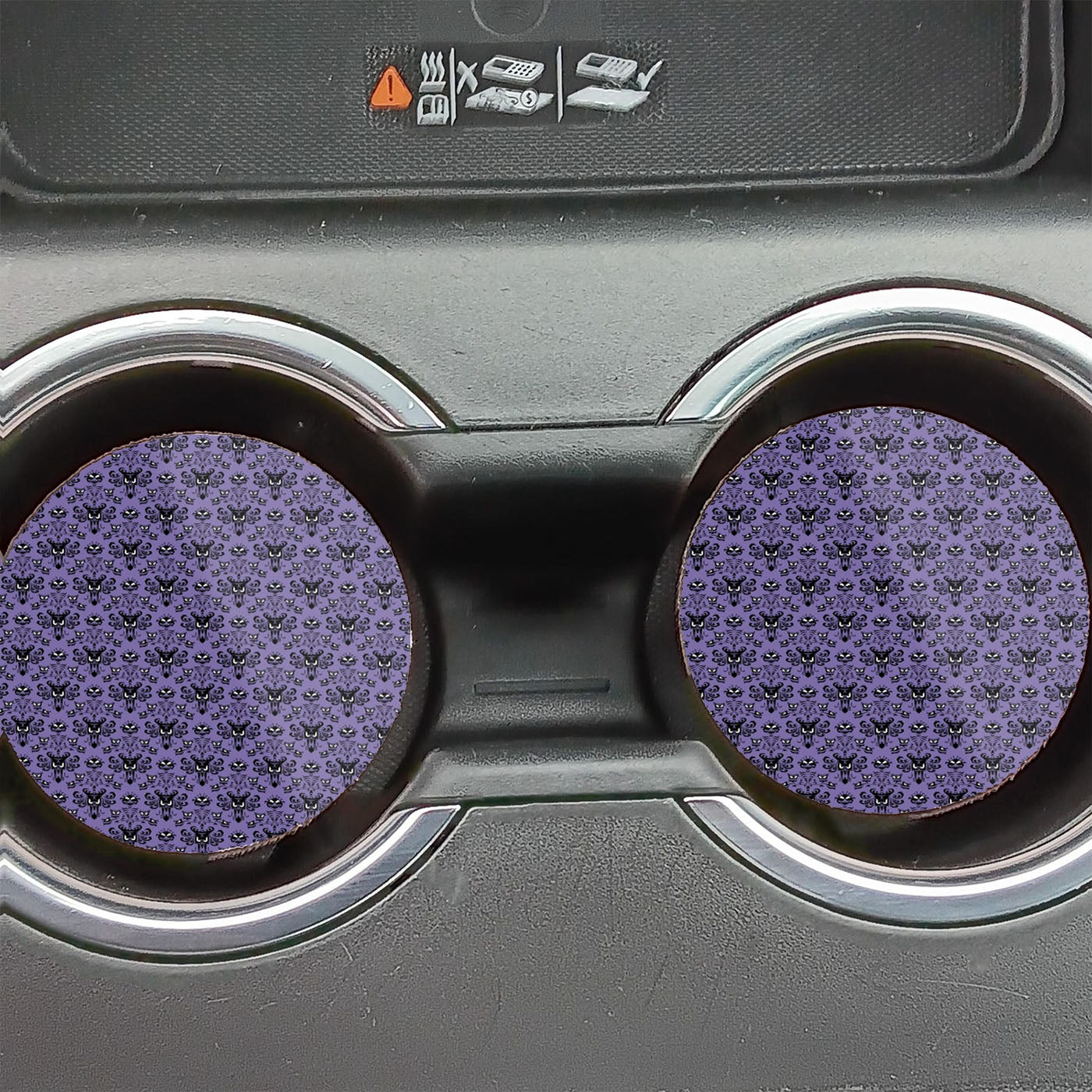 Disney Haunted Mansion Logo Car Coasters