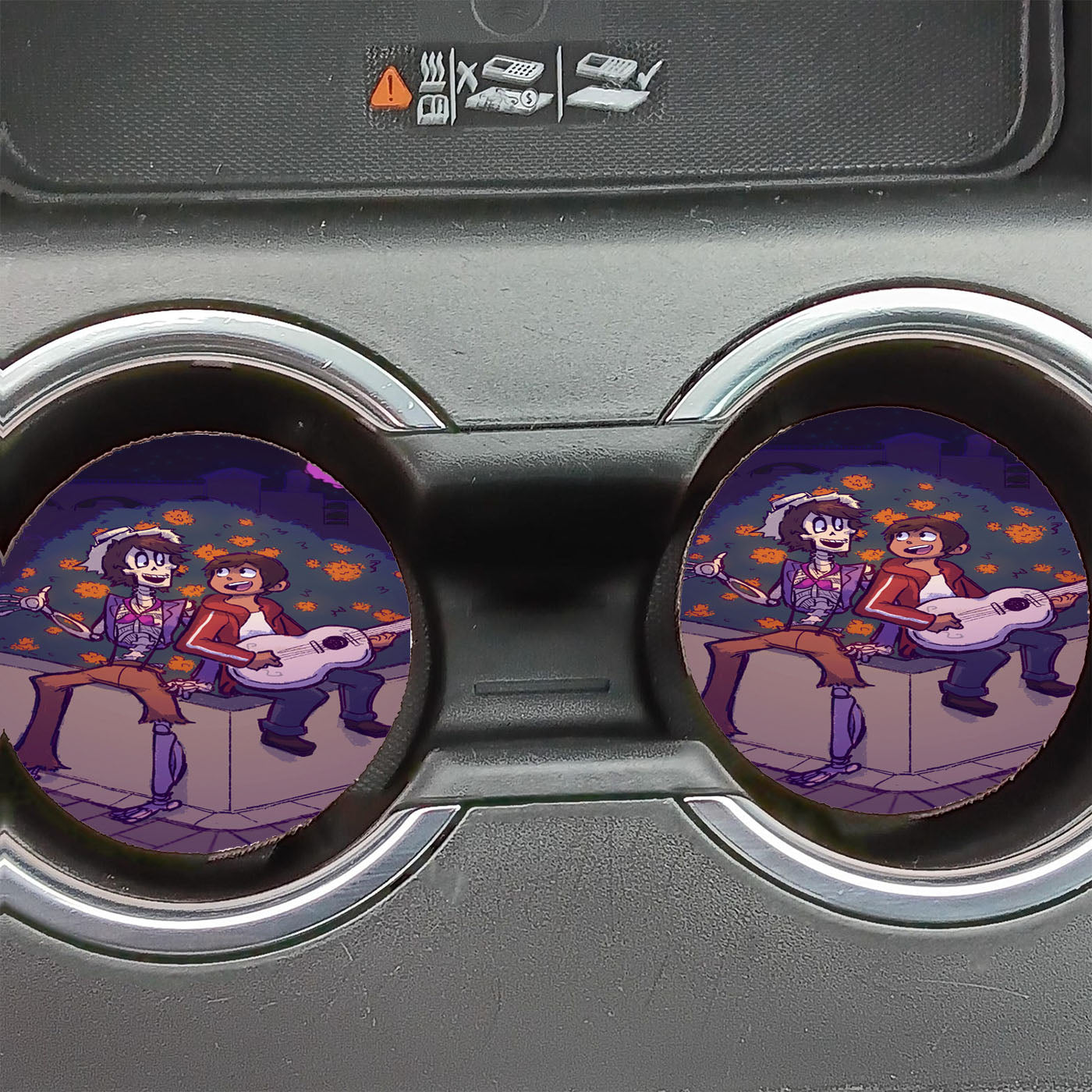 Disney Hector And Miguel Car Coasters