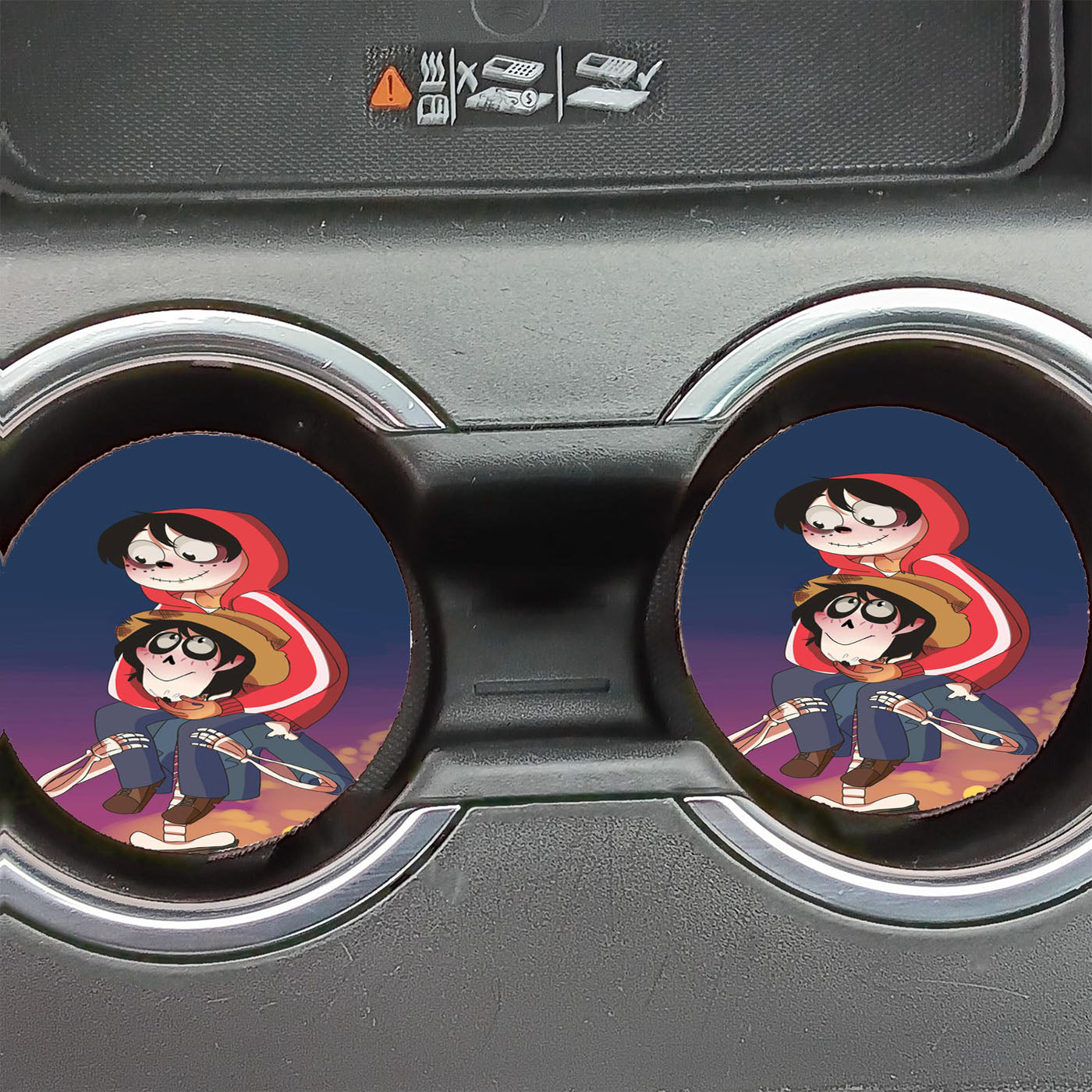Disney Hector And Miguel 3 Car Coasters