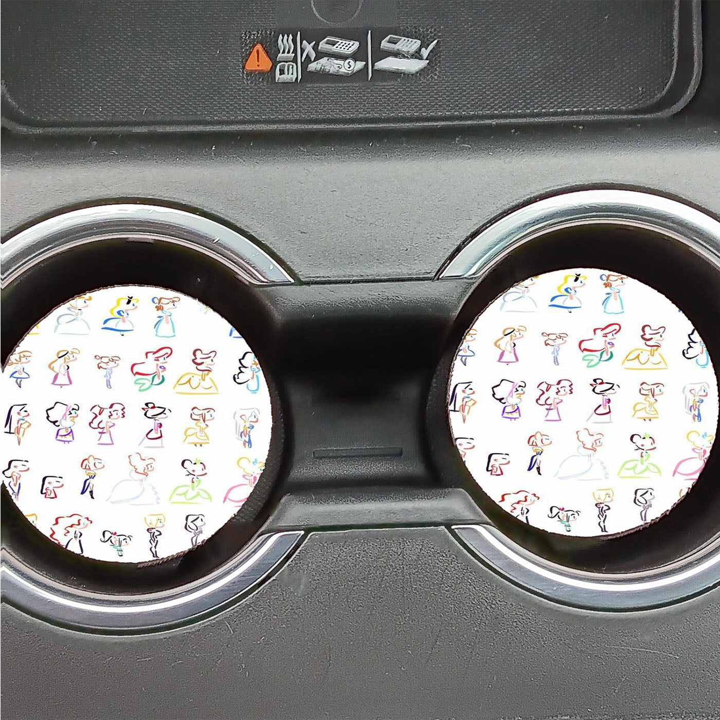Disney Heroine Car Coasters