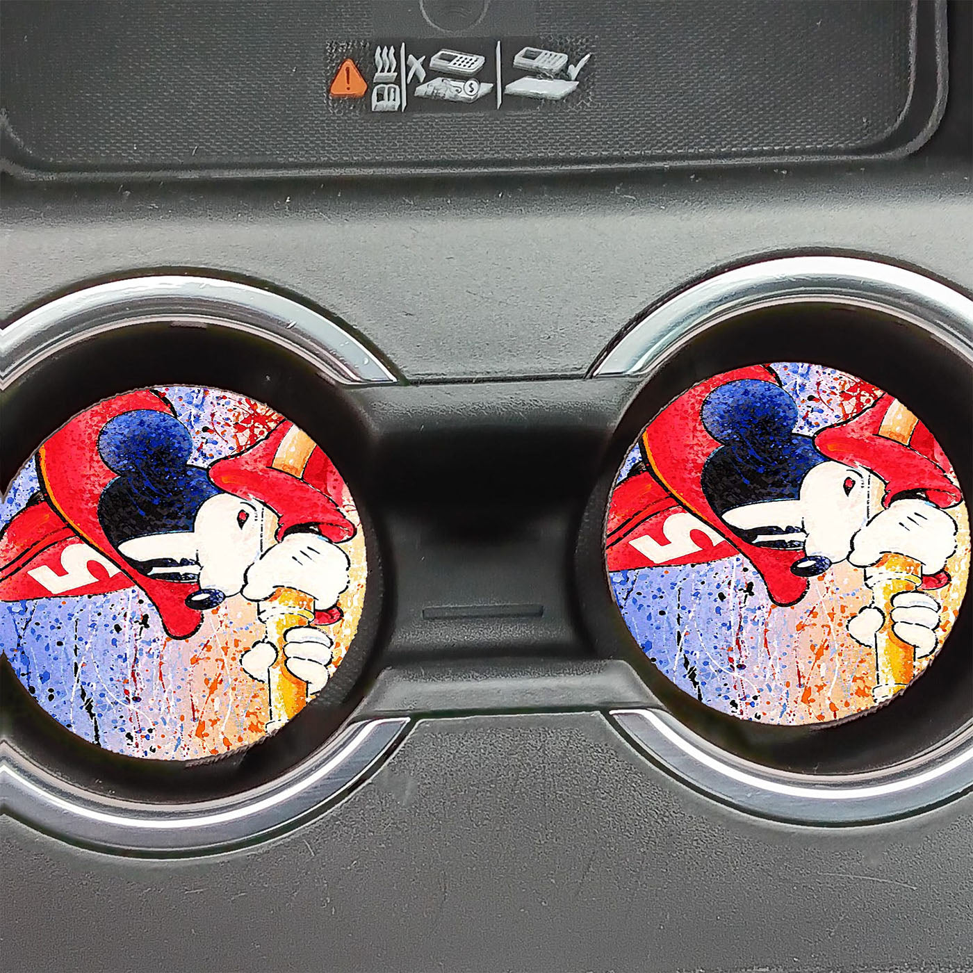 Disney Mickey Firefighter Car Coasters