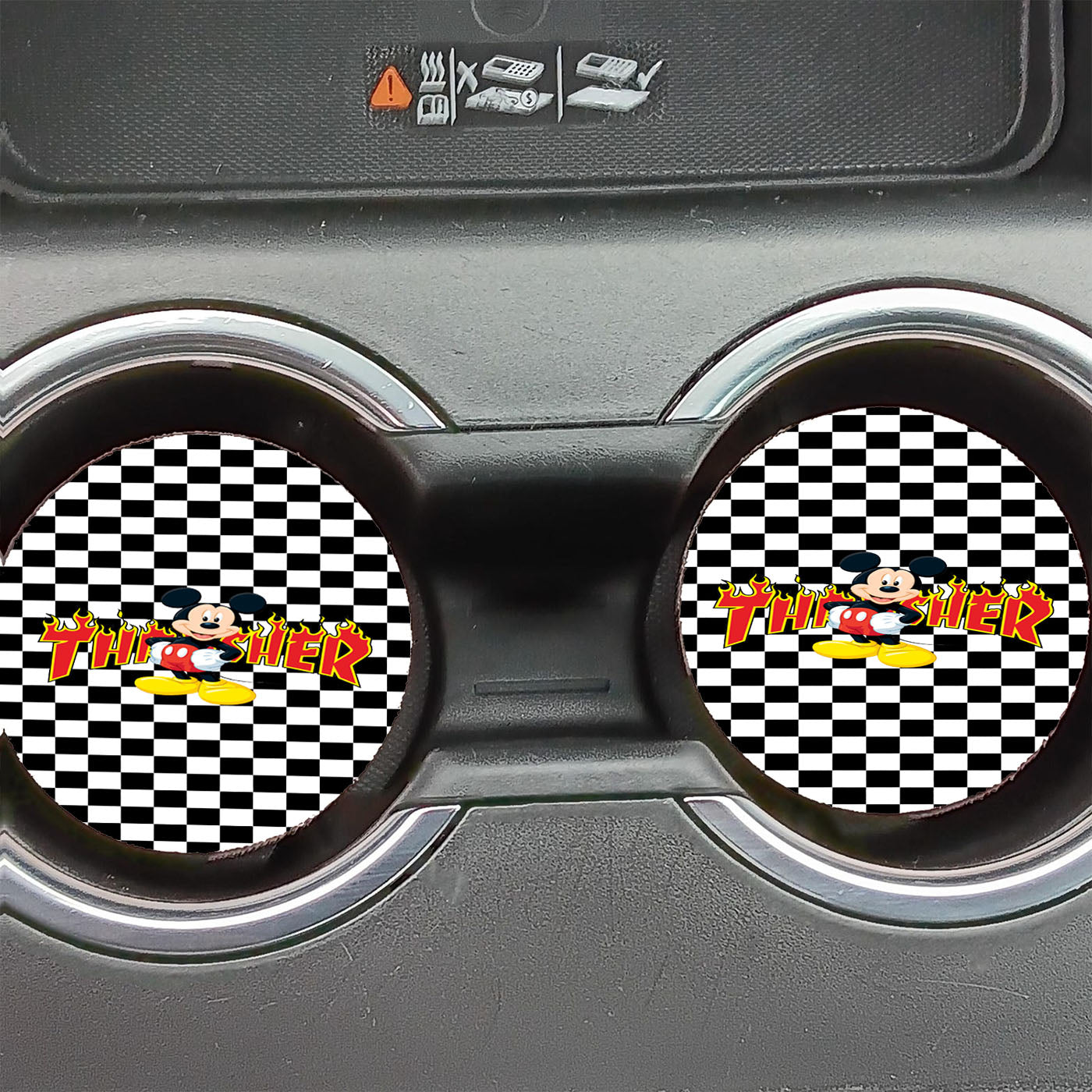 Disney Mickey Mouse Thrasher Car Coasters