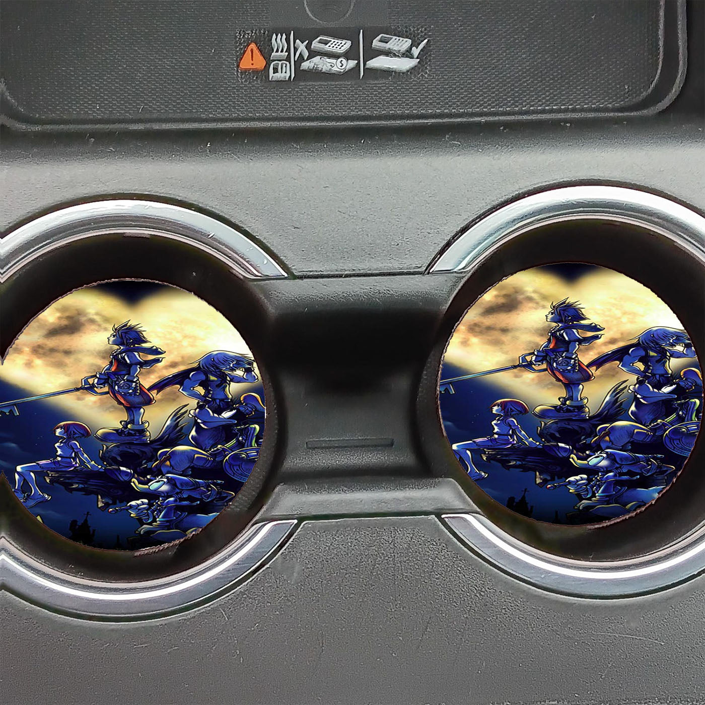 Disney Moon Kingdom Hearts Car Coasters