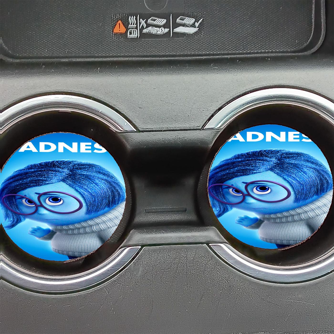 Disney Movie Inside Out Sadness Car Coasters