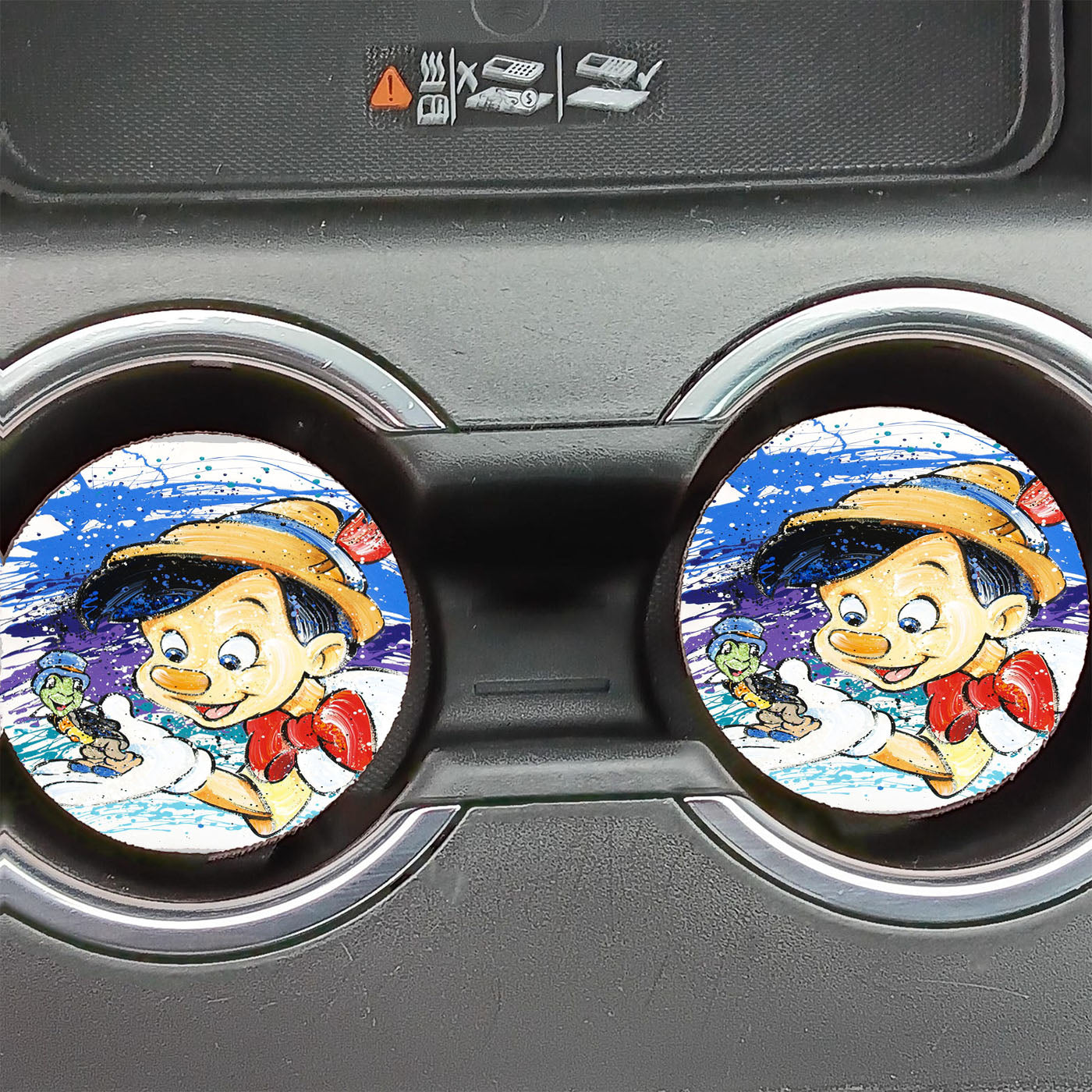 Disney Pinocchio 2 Car Coasters