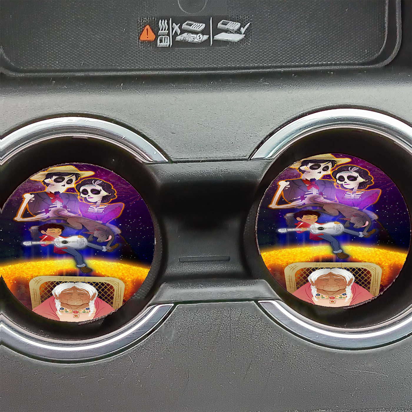 Disney Pixar Coco Fanart Car Coasters