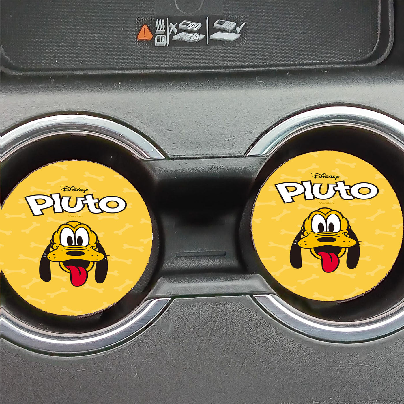Disney Pluto Wallpaper Car Coasters