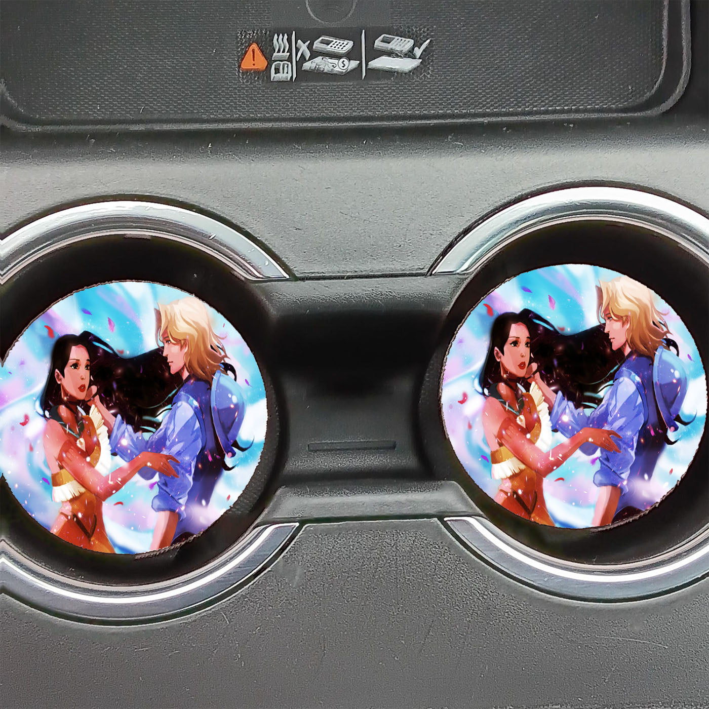 Disney Pocahontas And John Smith Car Coasters