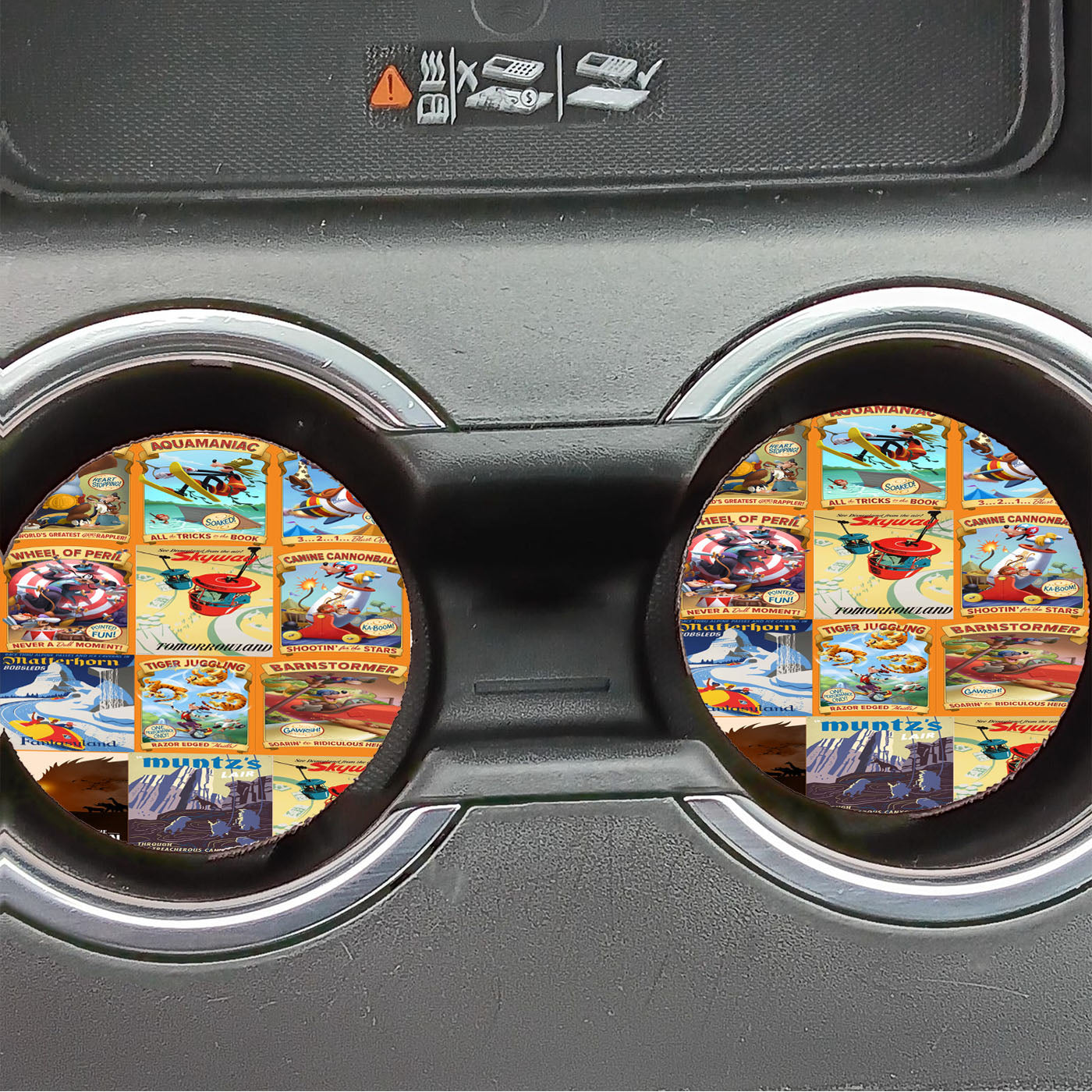 Disney Posters Storybook Car Coasters