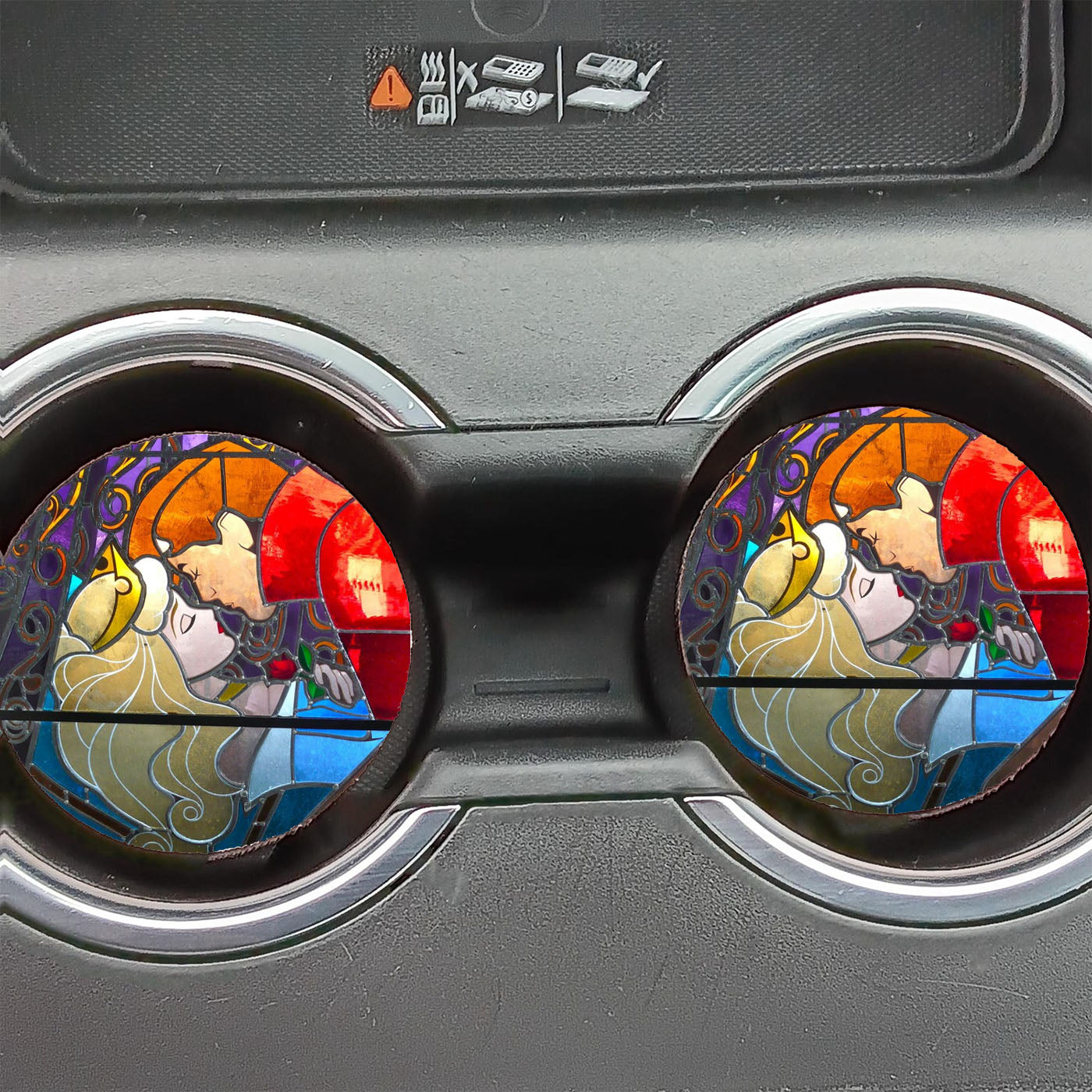Disney Sleeping Beauty Kissing Car Coasters