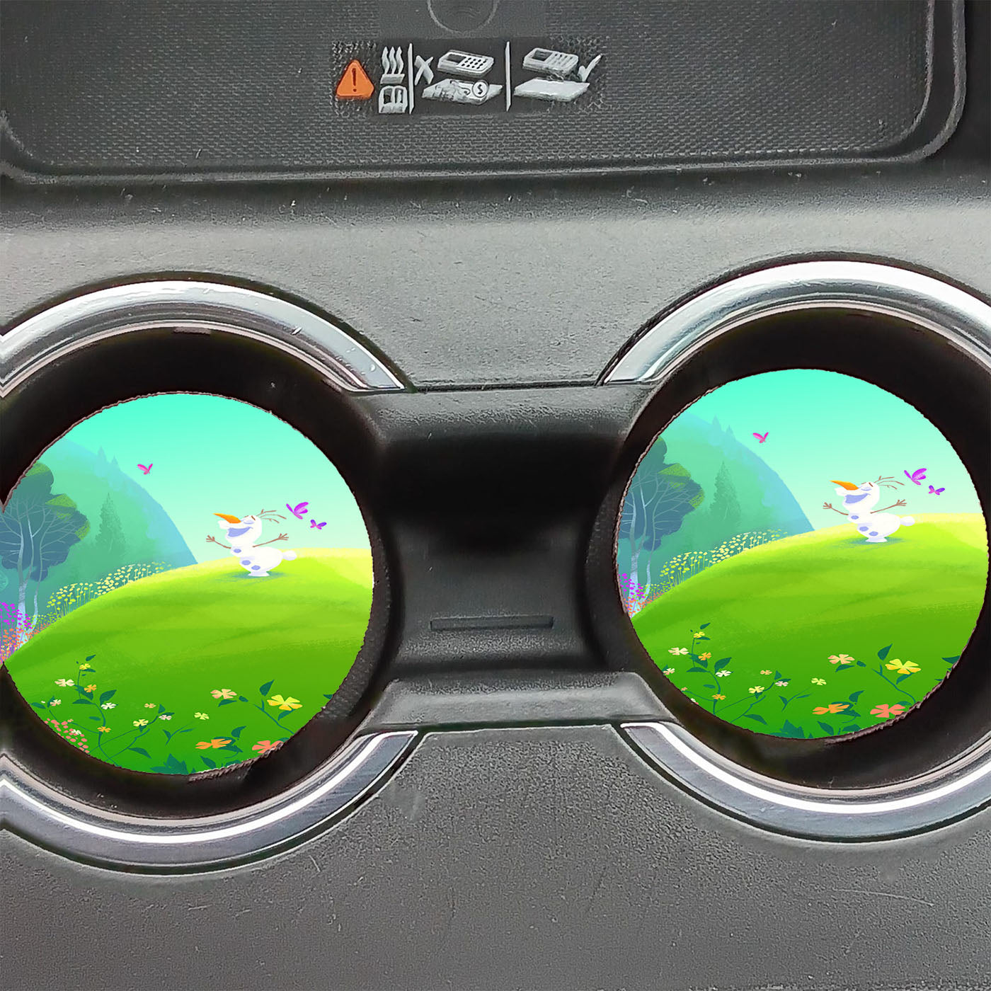 Disney Summer Frozen Olaf Car Coasters