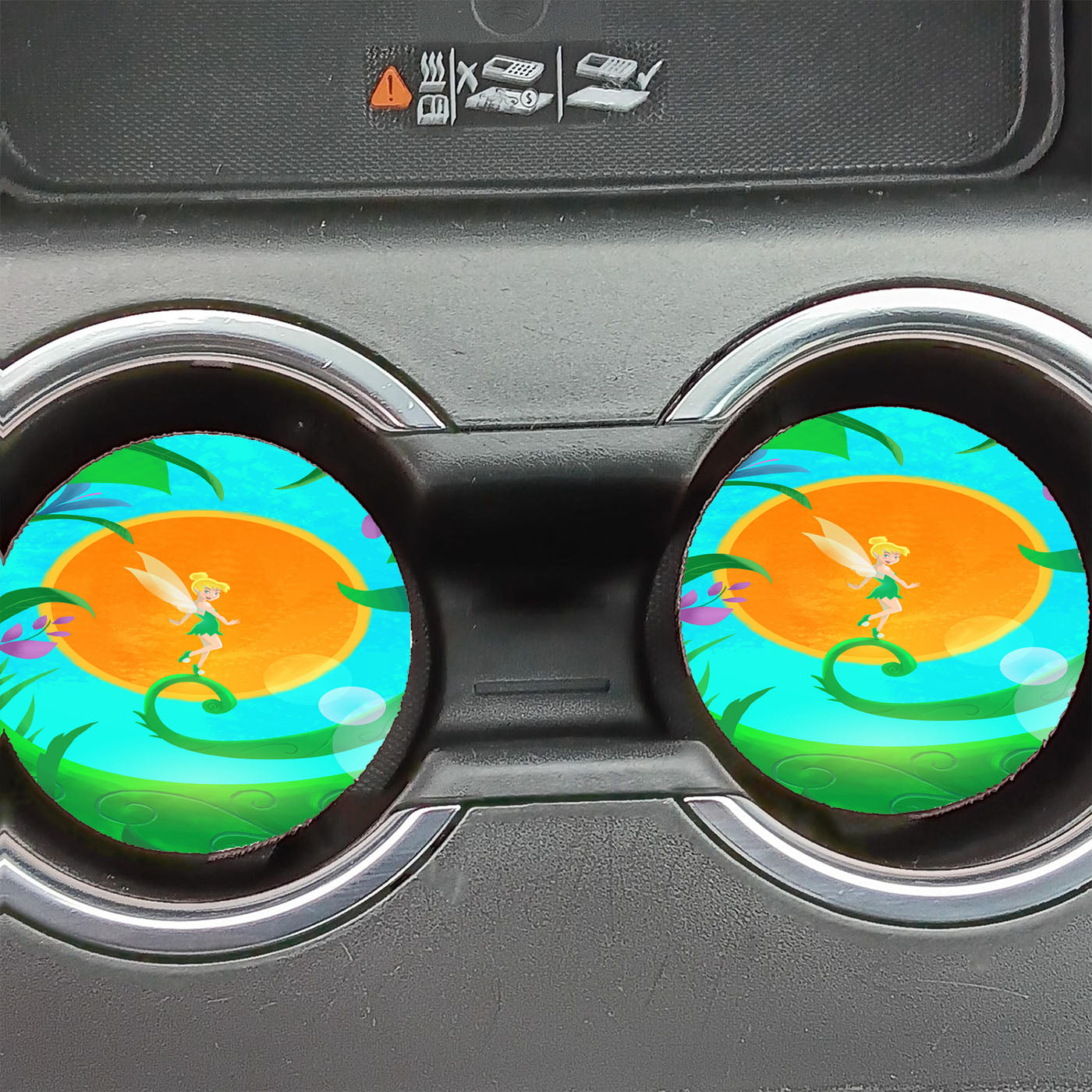 Disney Summer Tinkerbell Fairy Car Coasters