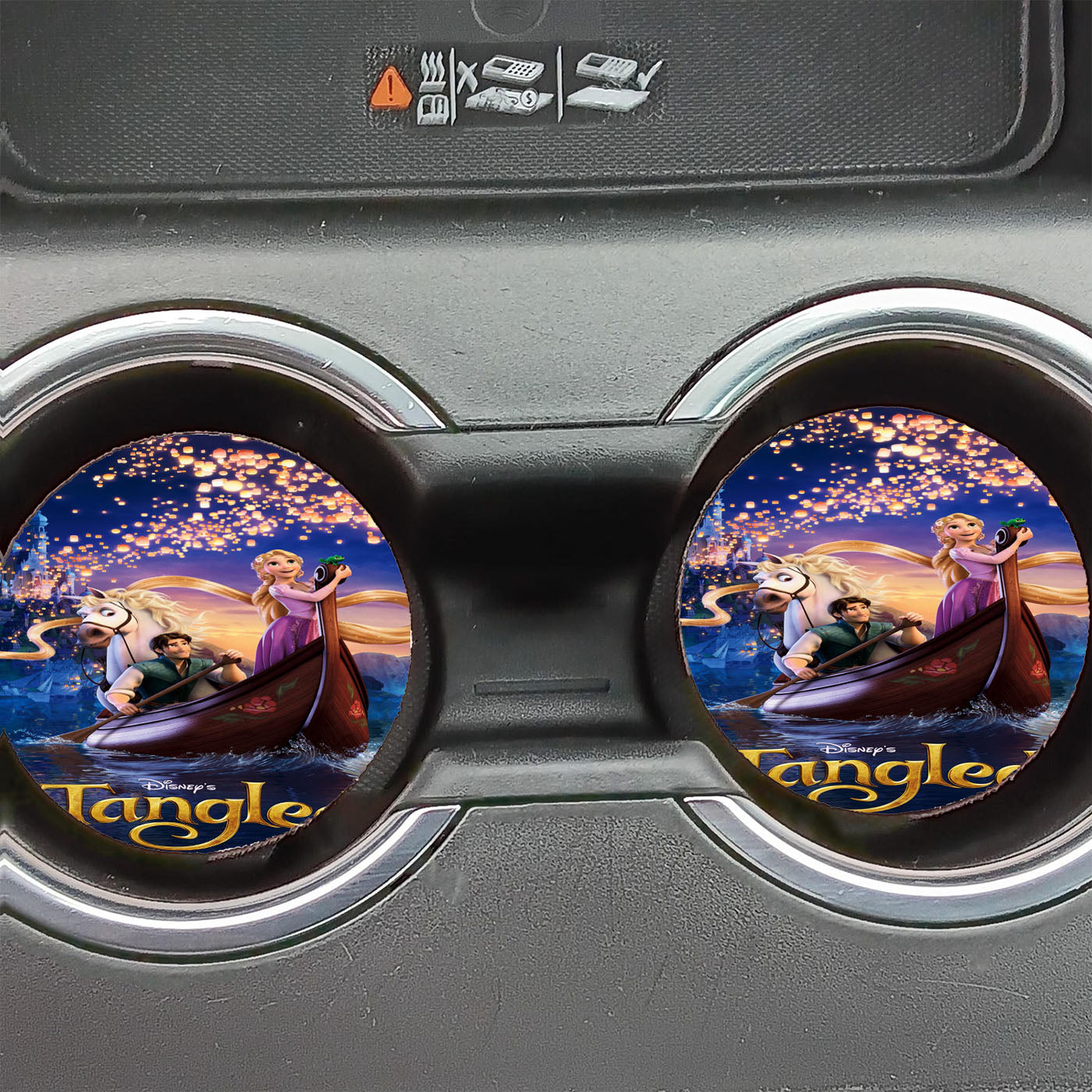 Disney Tangled Poster Car Coasters