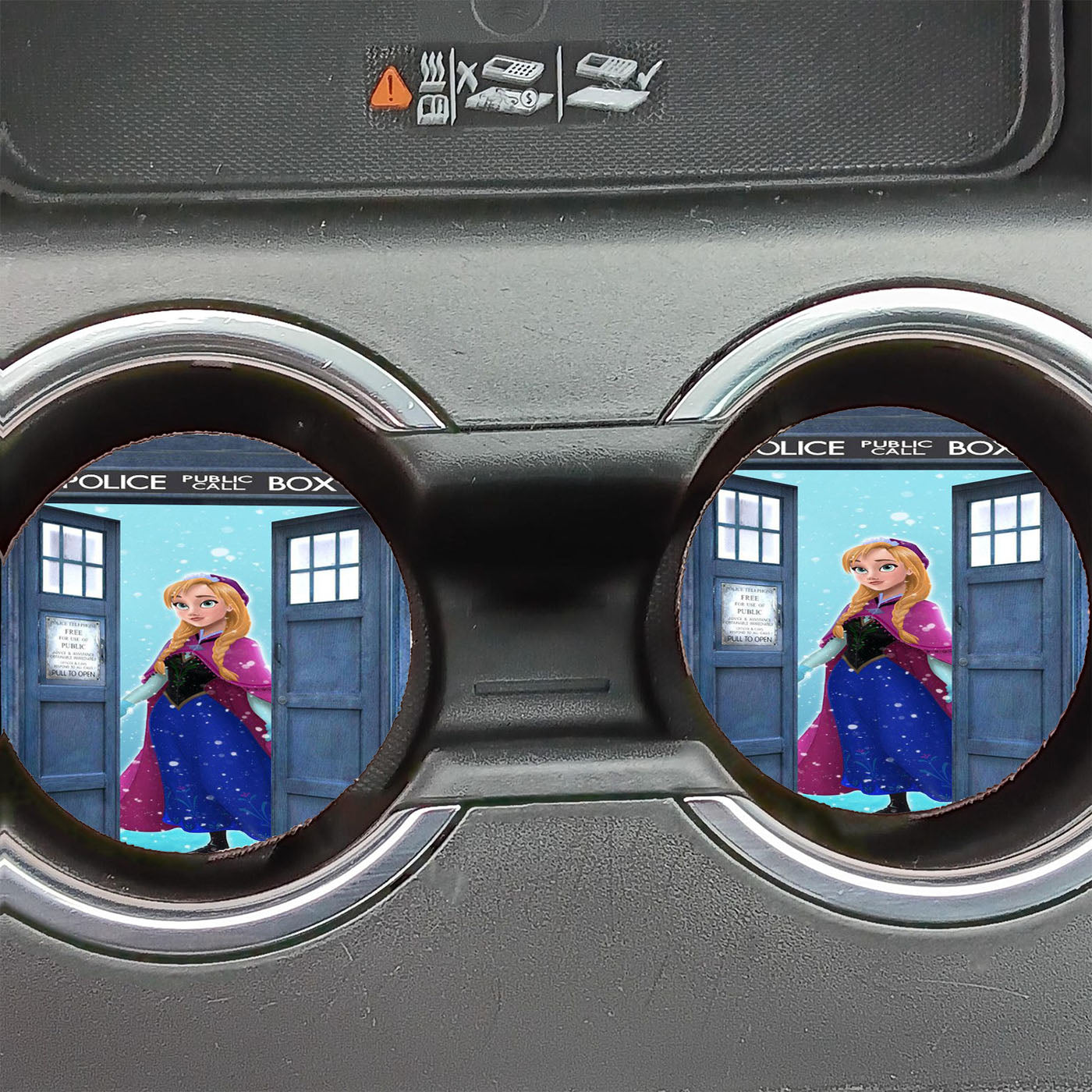 Disney Tardis Anna Car Coasters