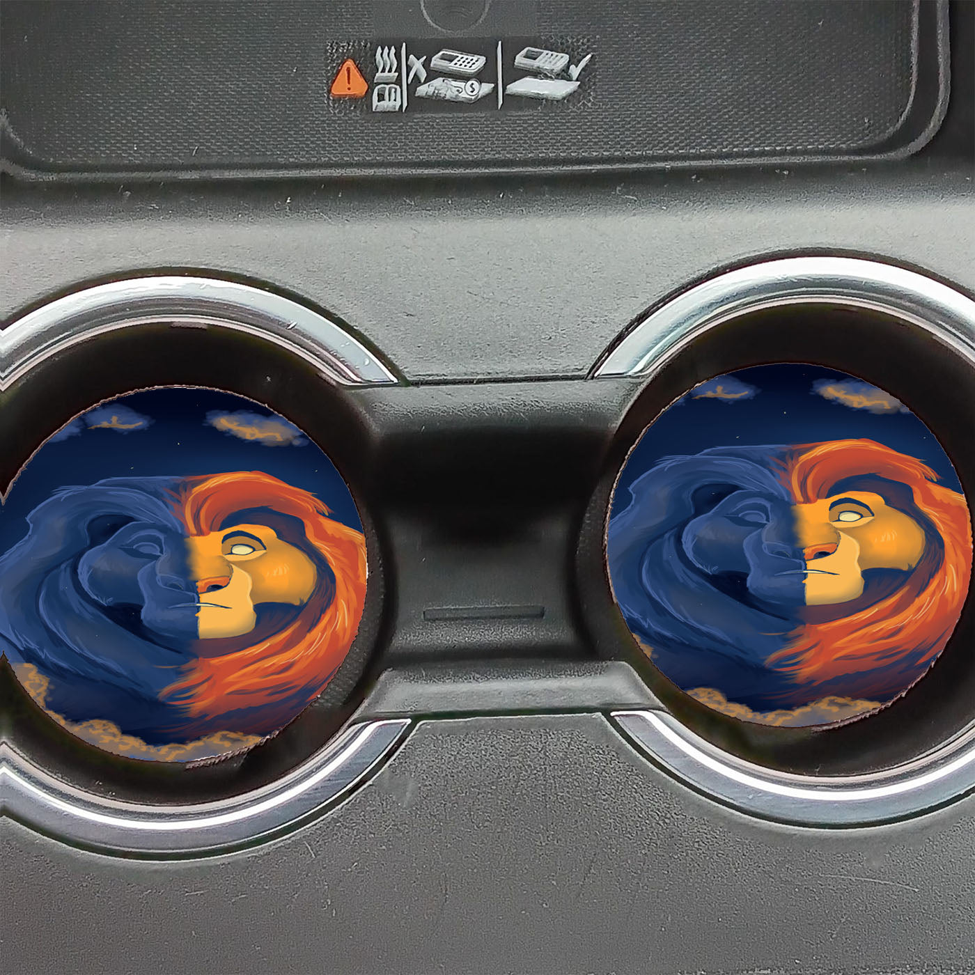 Disney The Lion King Face Car Coasters