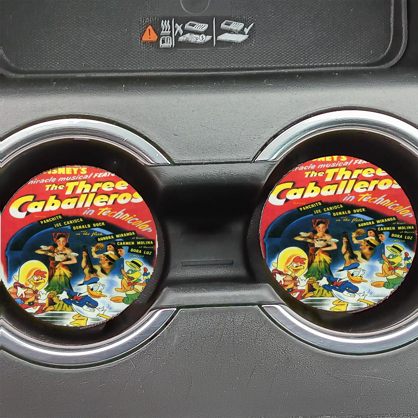 Disney The Three Caballeros Car Coasters