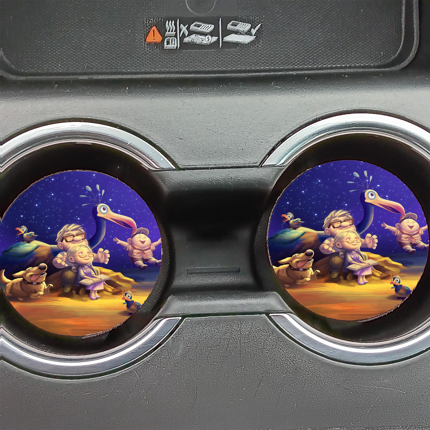 Disney Up Fan Art Car Coasters