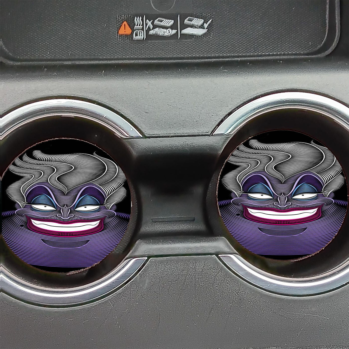 Disney Villains Ursula Face Car Coasters