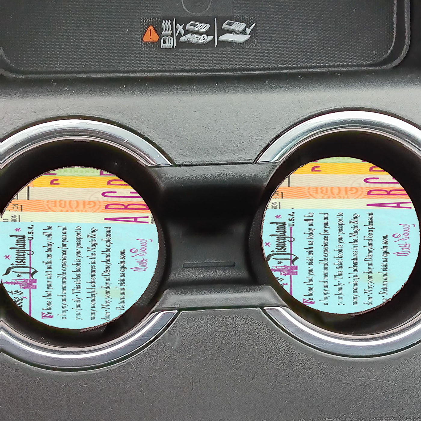 Disney World Ticket Book Car Coasters