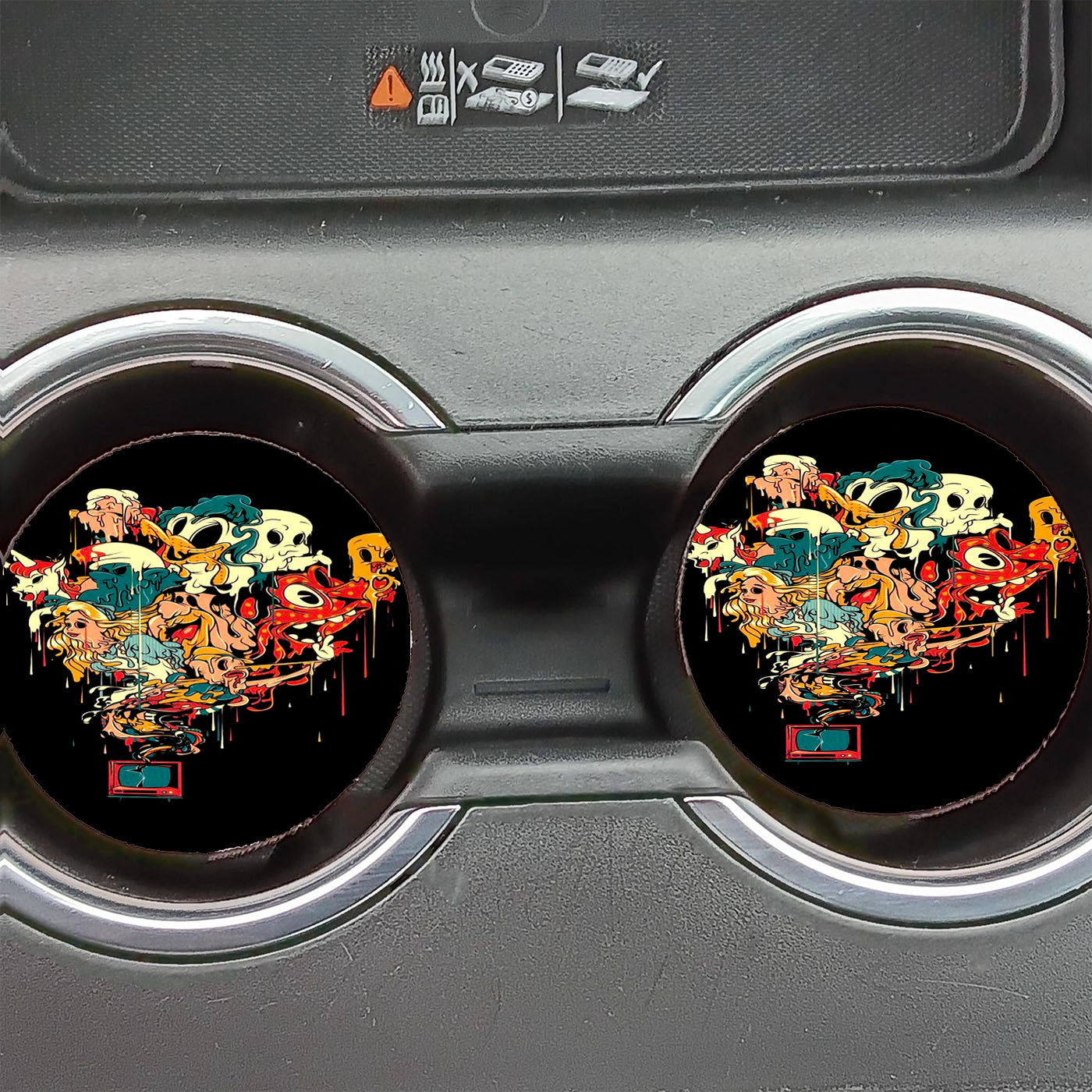 Disney Zombie Art Box Car Coasters