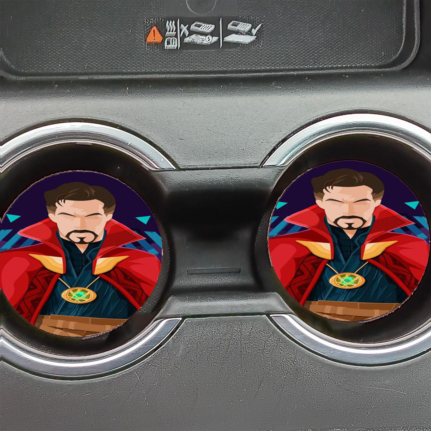 Doctor Strange Comics Minimalist Car Coasters