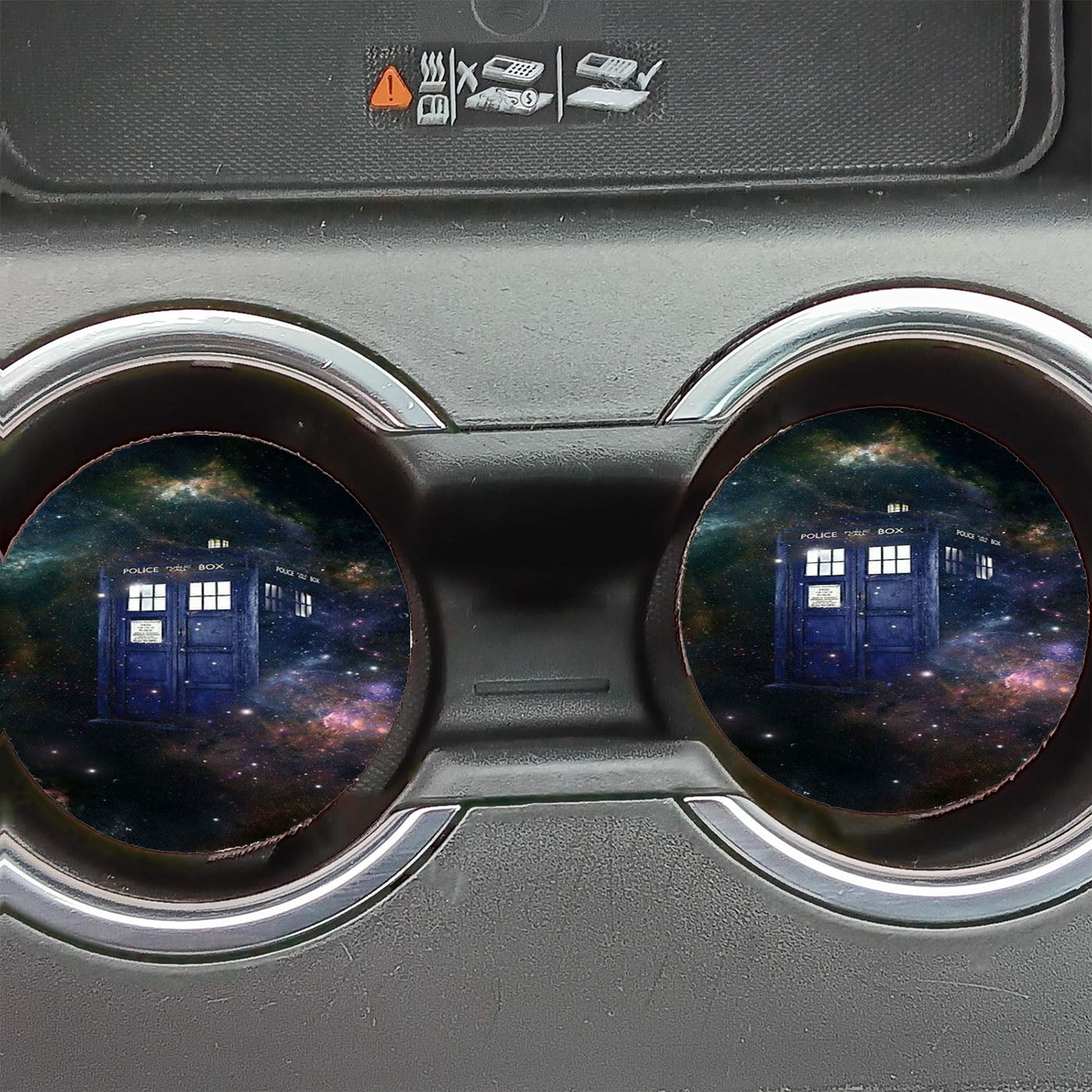 Doctor Who Tardis Galaxy Car Coasters