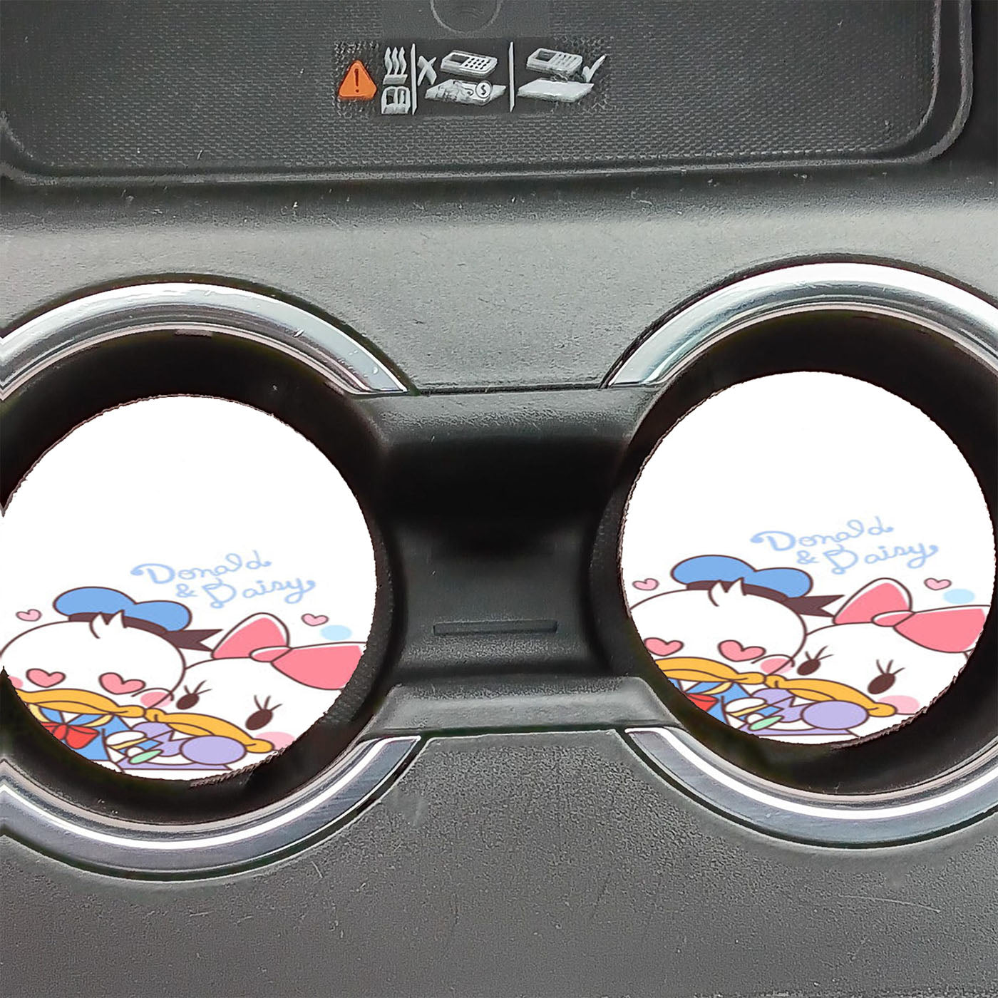 Donald And Daisy Duck Car Coasters