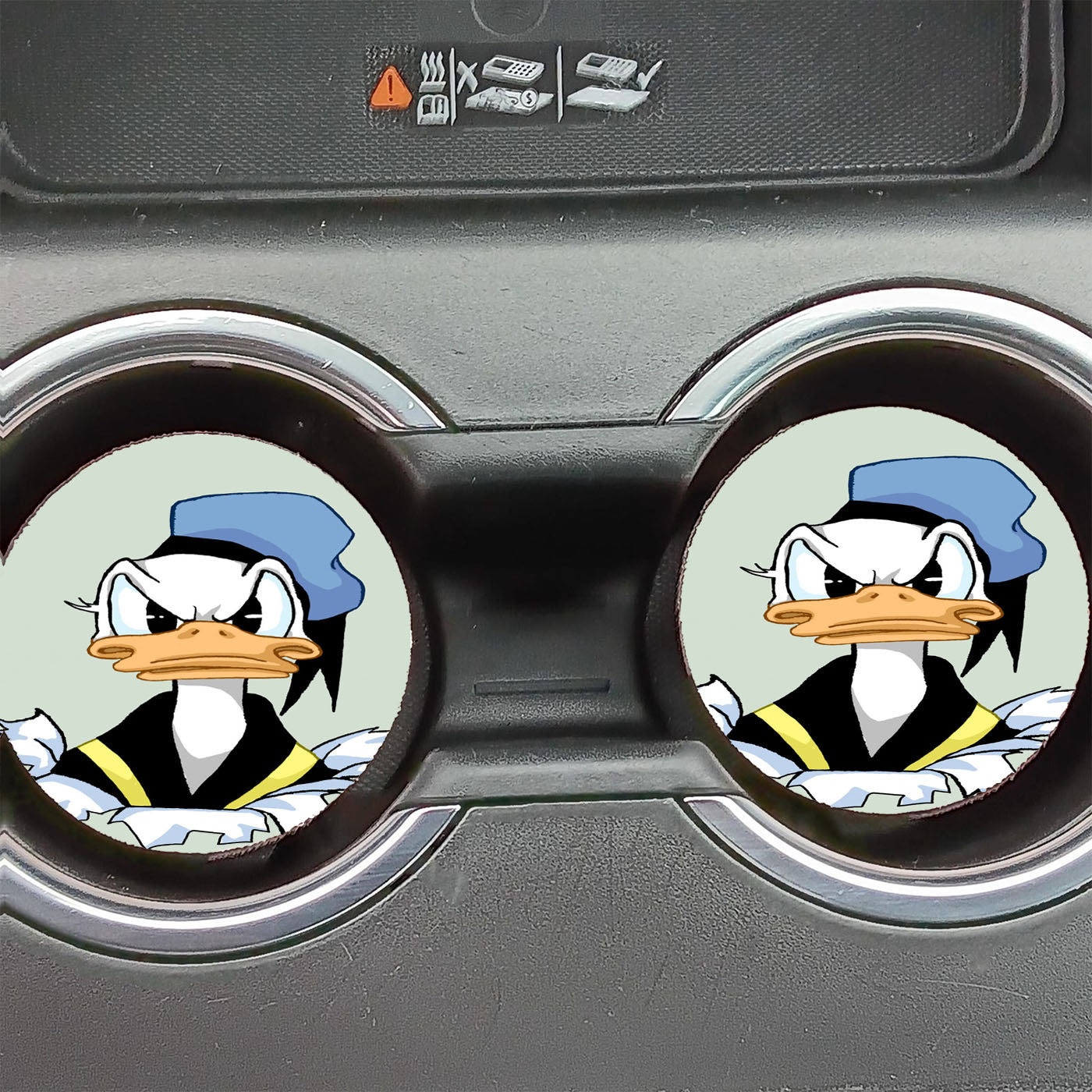 Donald Duck Angry Car Coasters