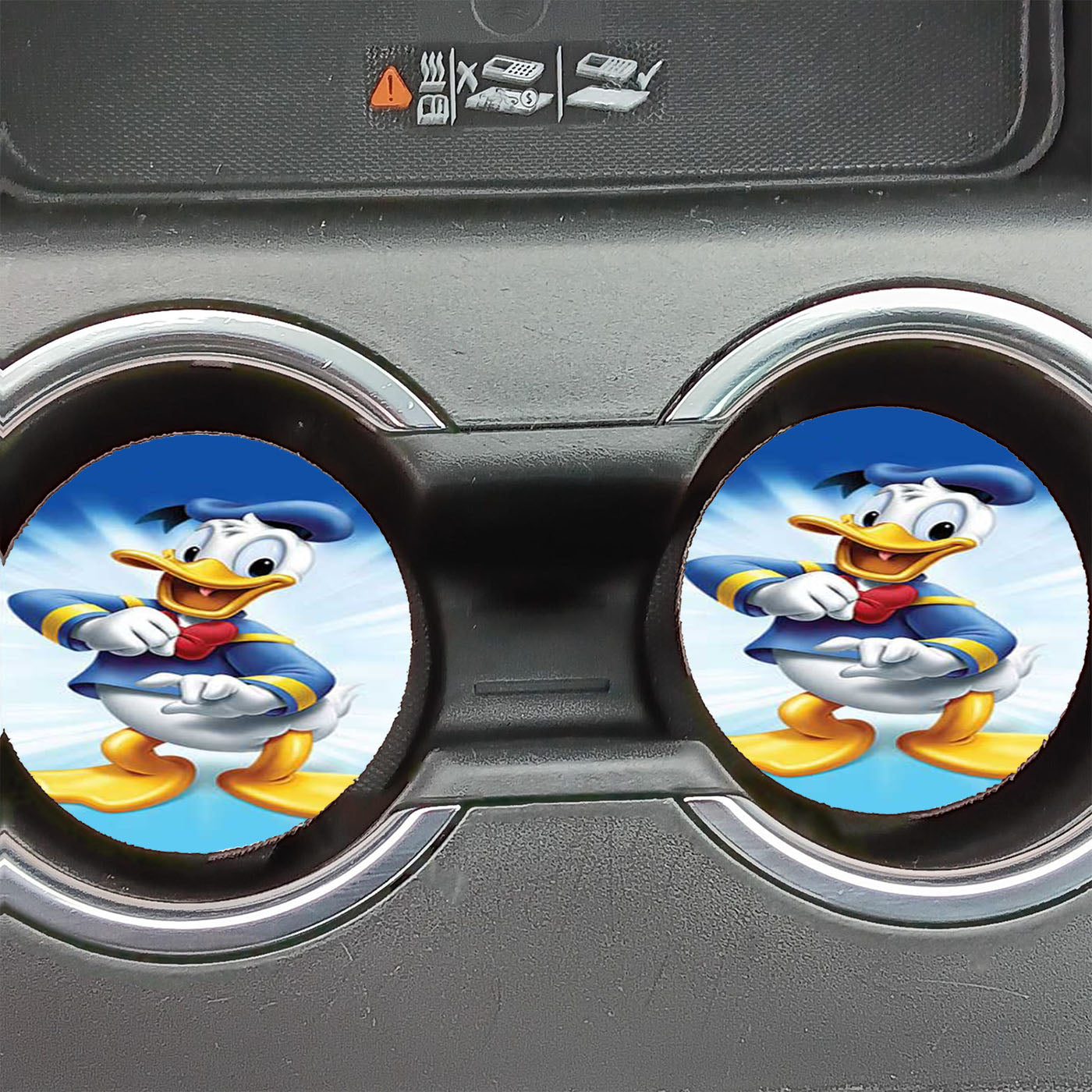 Donald Duck Flare Car Coasters