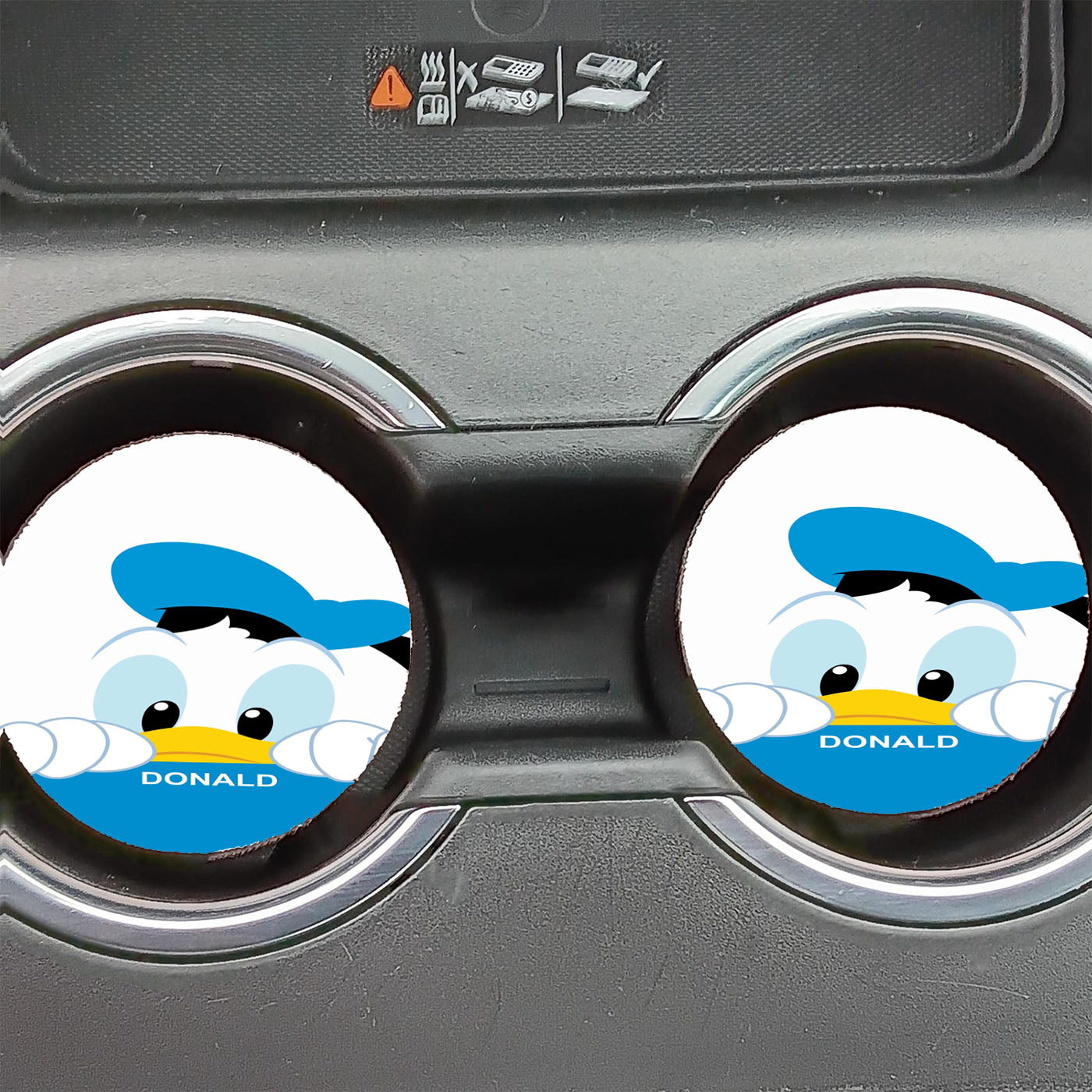 Donald Duck Wallpaper Car Coasters