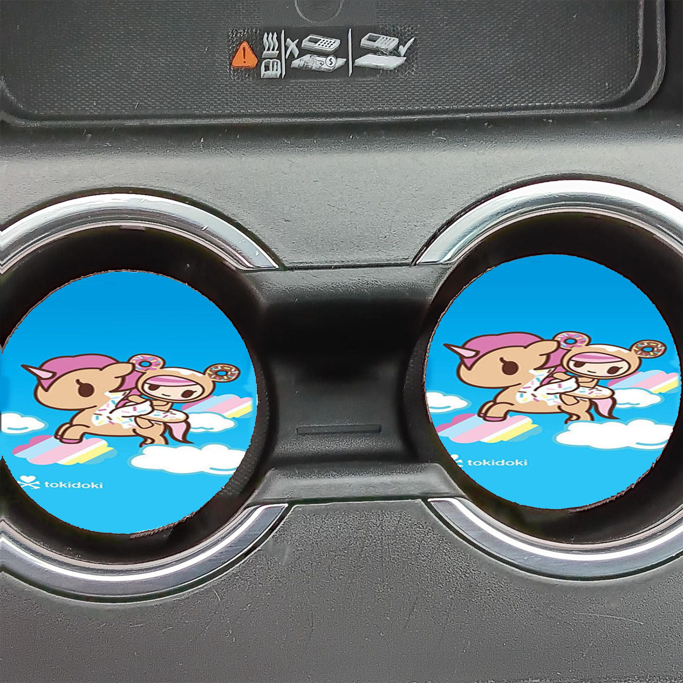 Donutella Unicorno Tokidoki Car Coasters