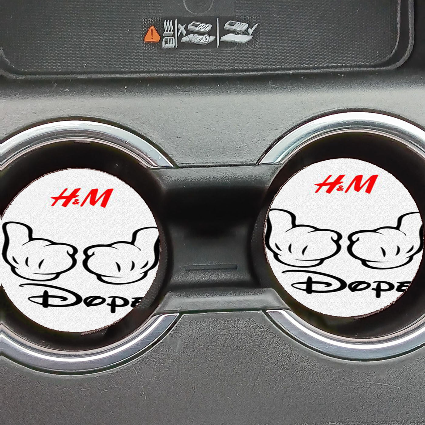 Dope Mickey Mouse H&M Car Coasters