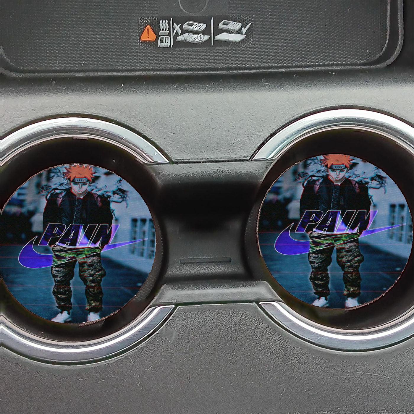 Dope Pain Naruto Hypebeast Car Coasters