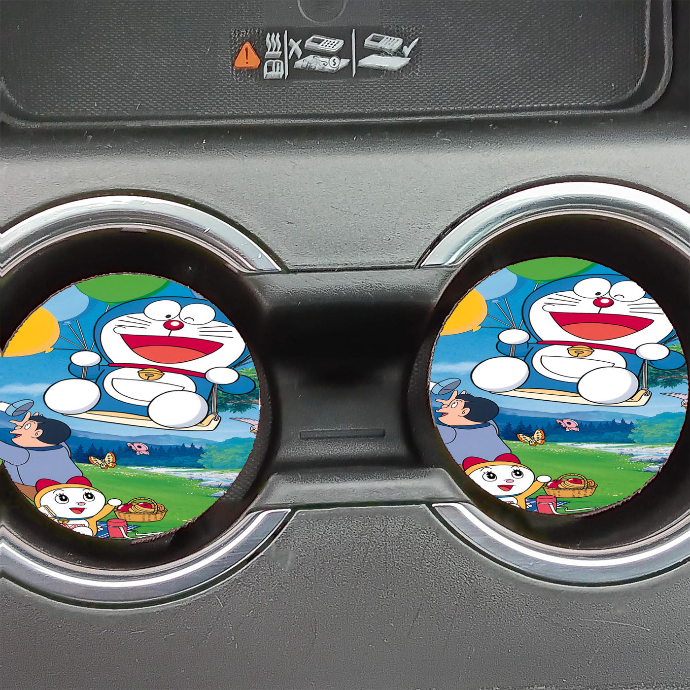 Doraemon Ballon Classic Adventure Car Coasters