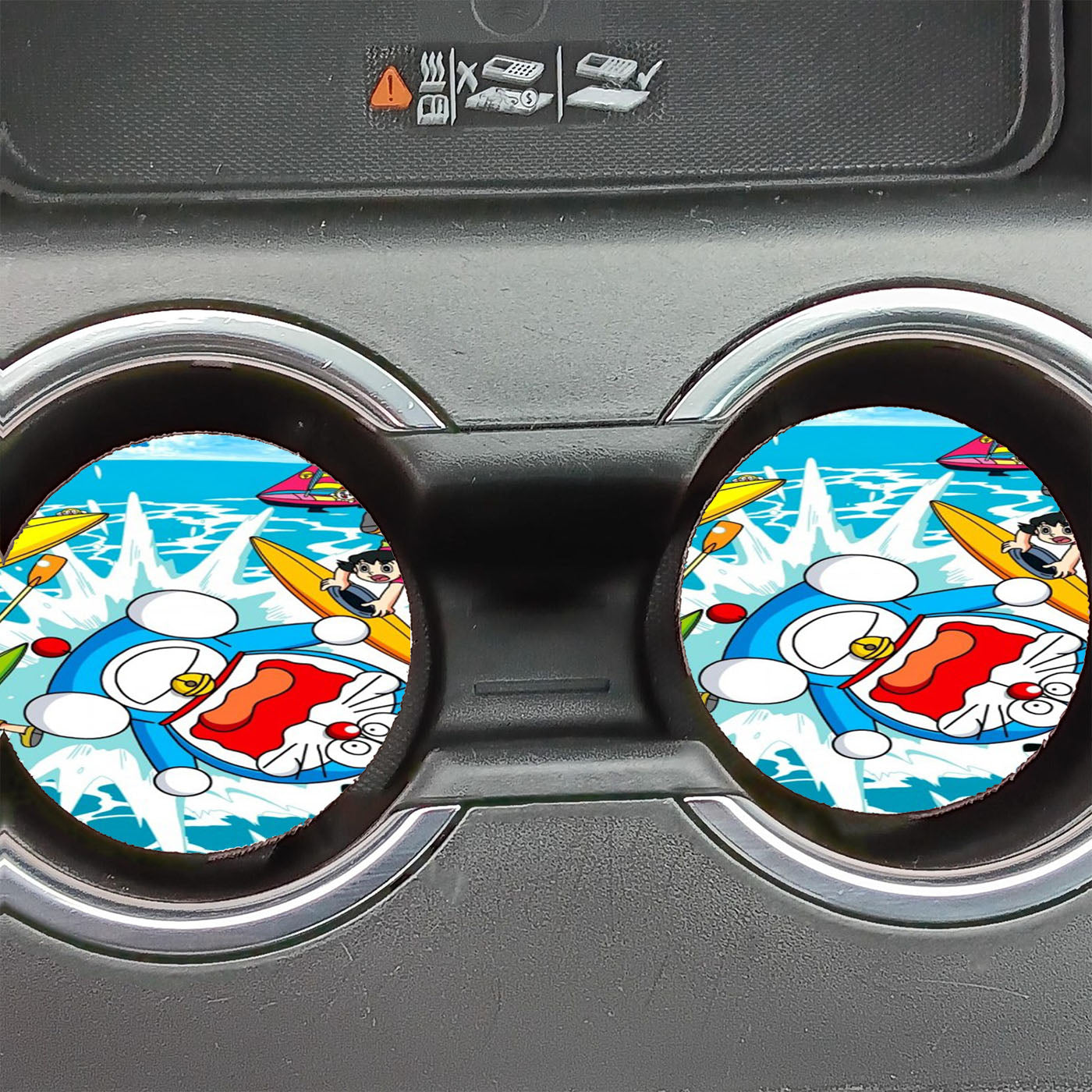 Doraemon Beach Adventure Car Coasters