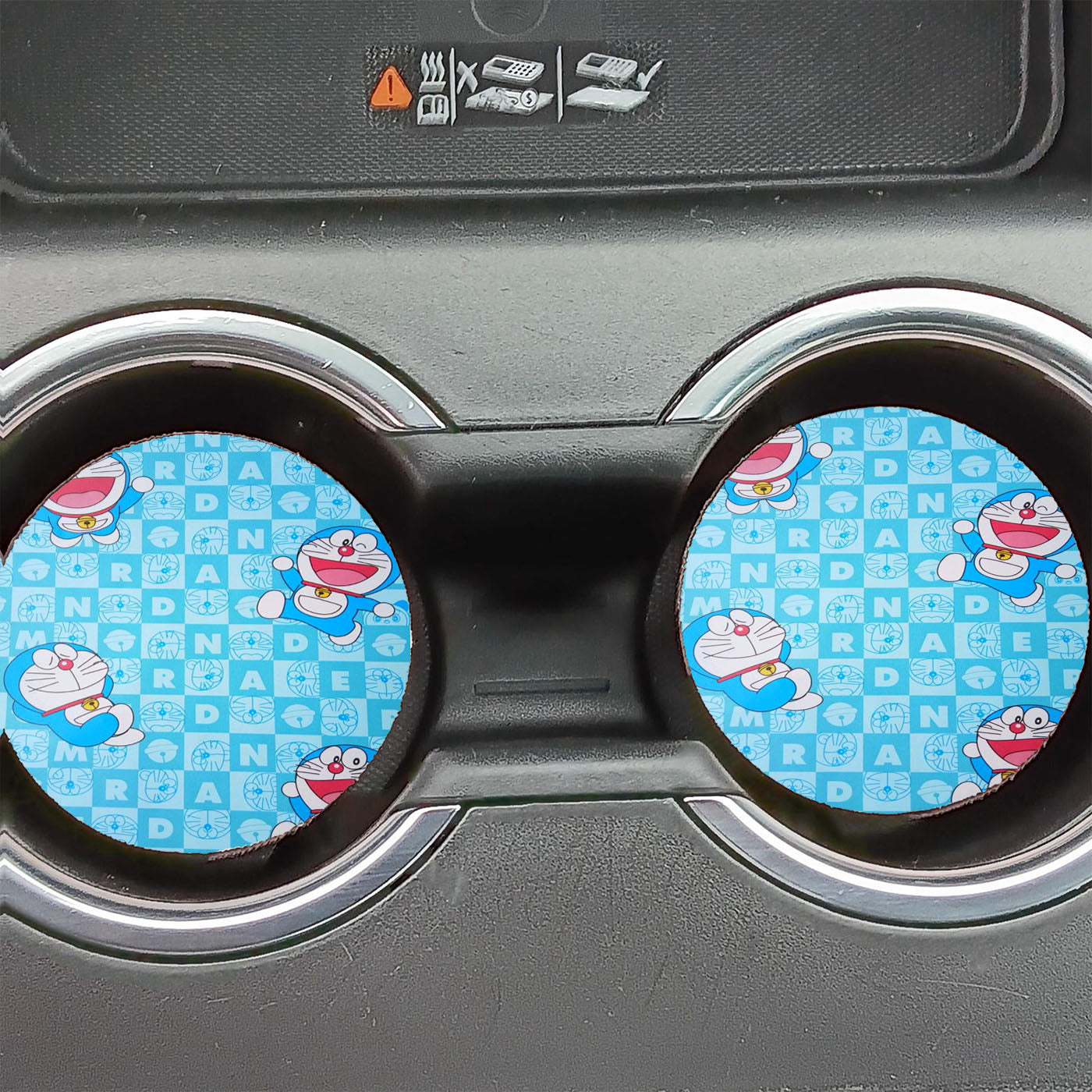 Doraemon Blue Fun Cute Car Coasters