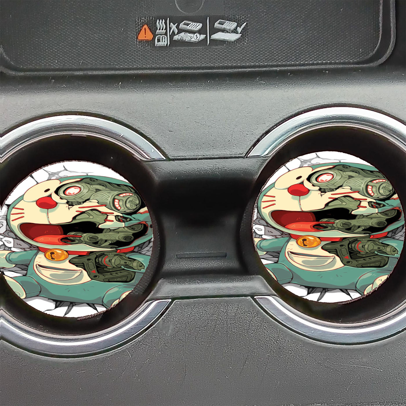 Doraemon Cyborg Terminator Car Coasters