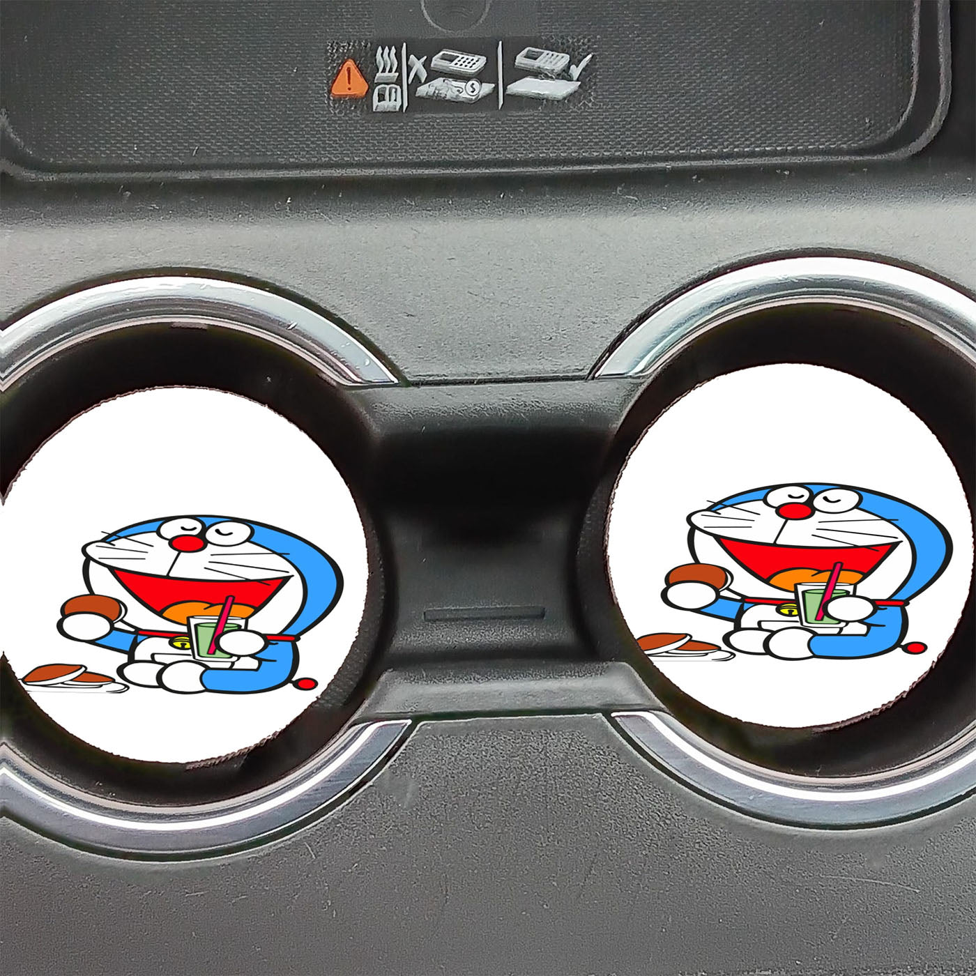 Doraemon Dorayaki Drink Fresh Car Coasters