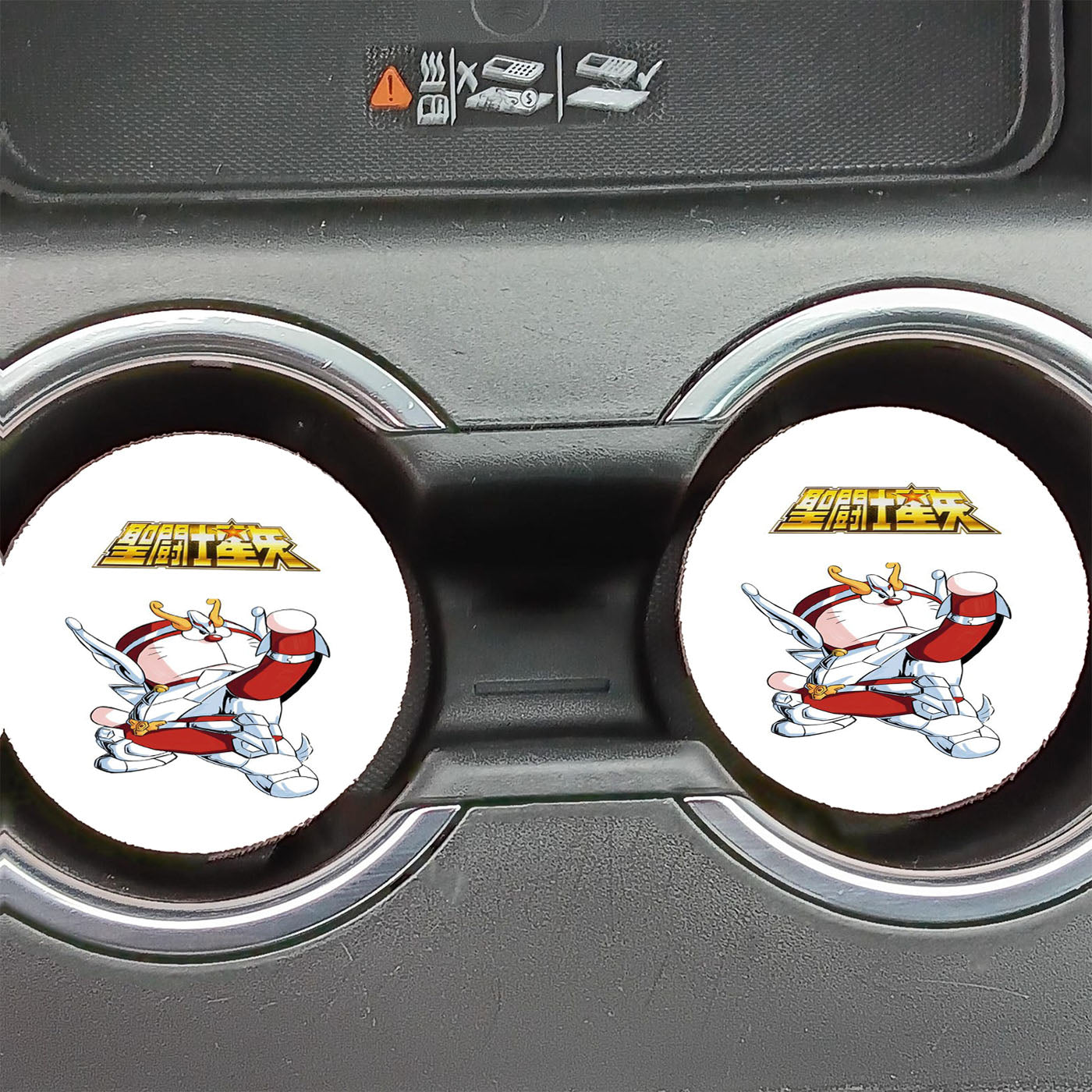 Doraemon Saint Saiya Car Coasters