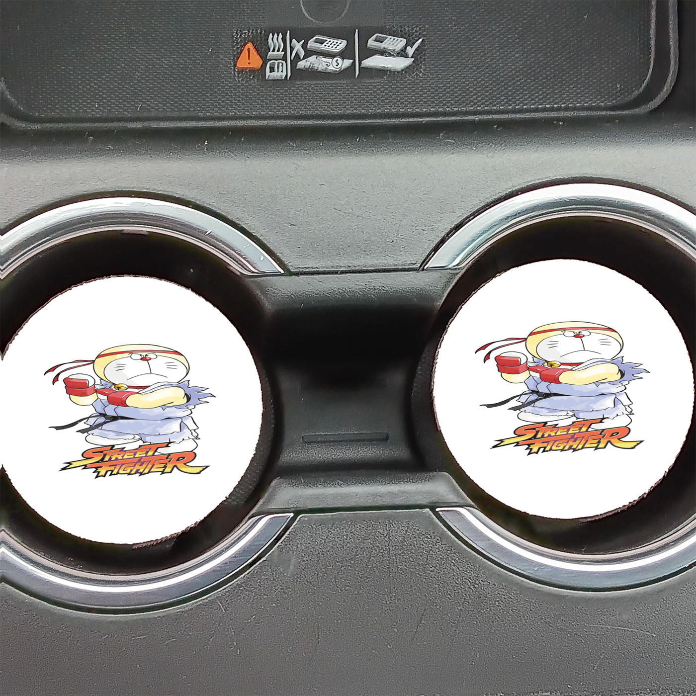 Doraemon Street Fighter Style Car Coasters