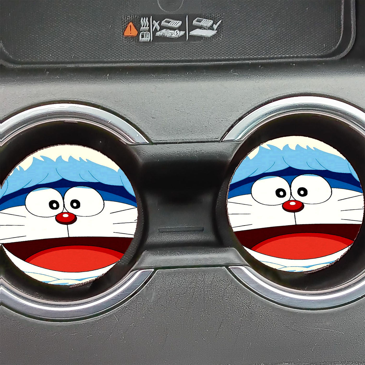 Doraemon Sugar Snow Car Coasters