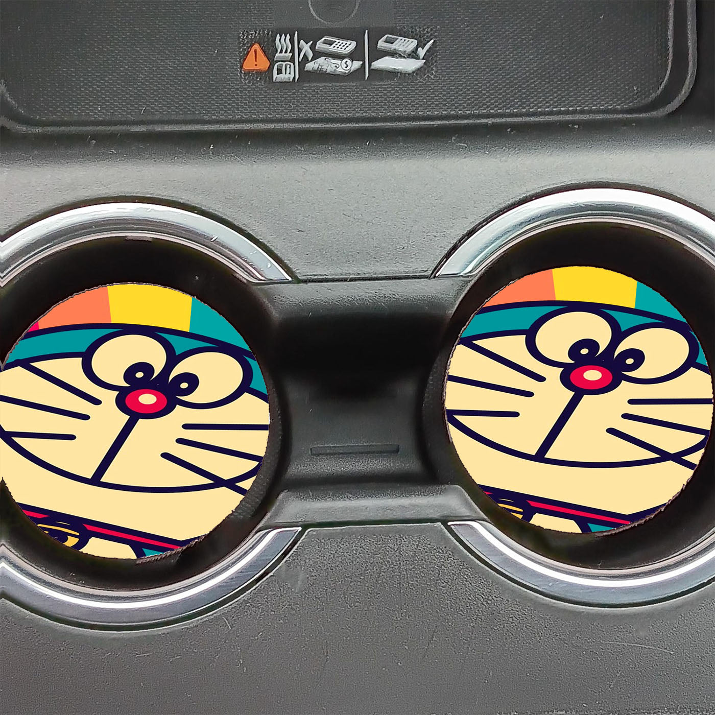 Doraemon Wallpaper Car Coasters