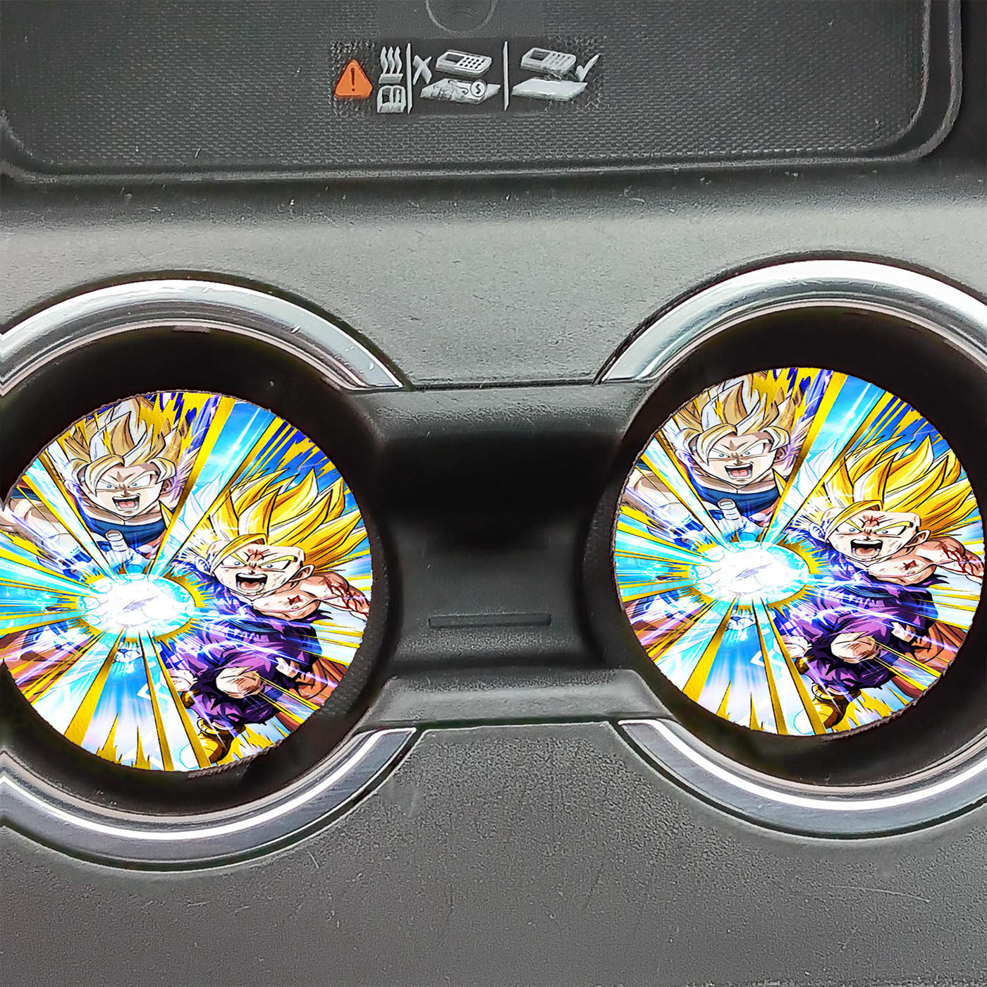 Double Gohan Dragonball Hero Car Coasters