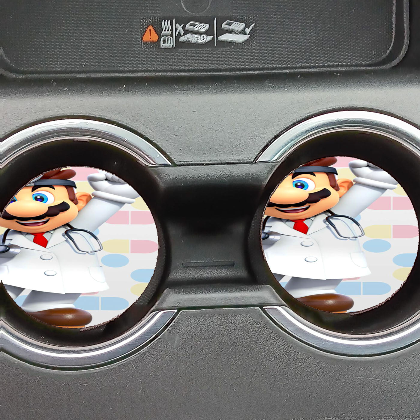 Dr Mario Wallpaper Car Coasters