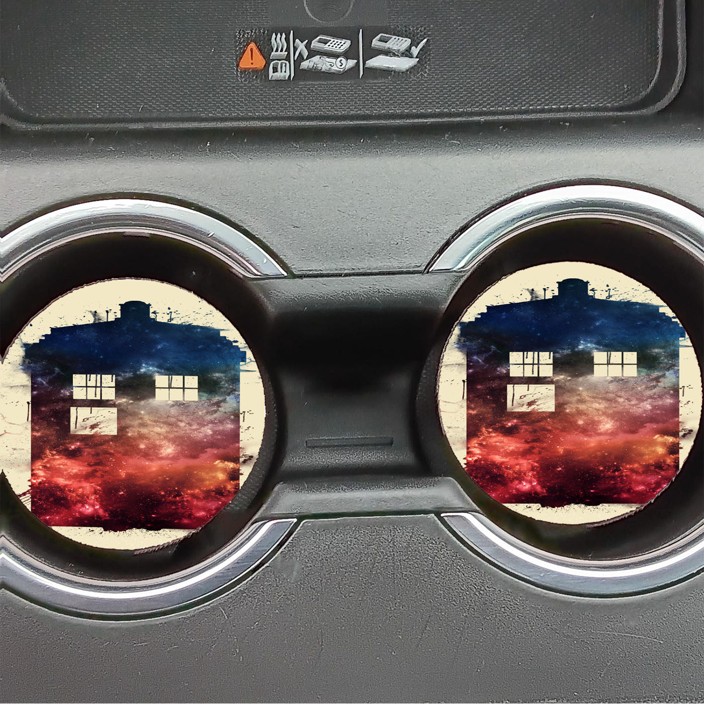 Dr Who Tardis Galaxy Car Coasters