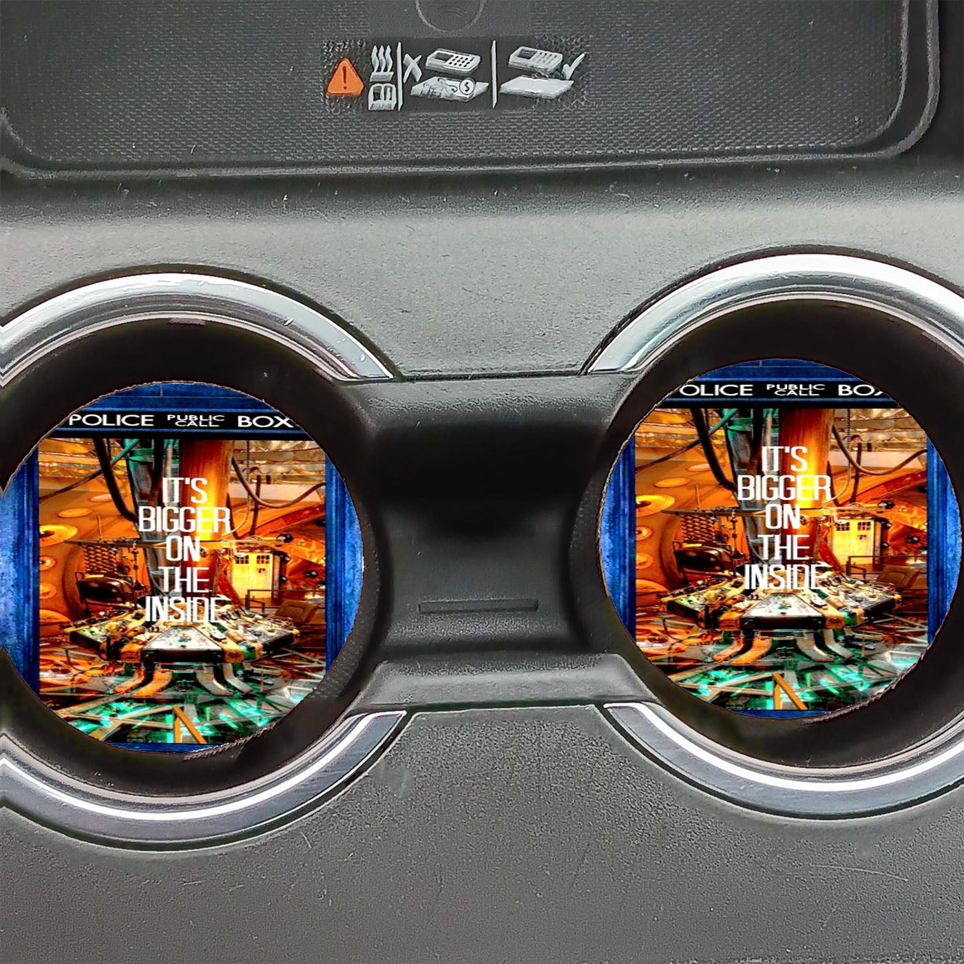 Dr Who Tardis Sherlock Car Coasters