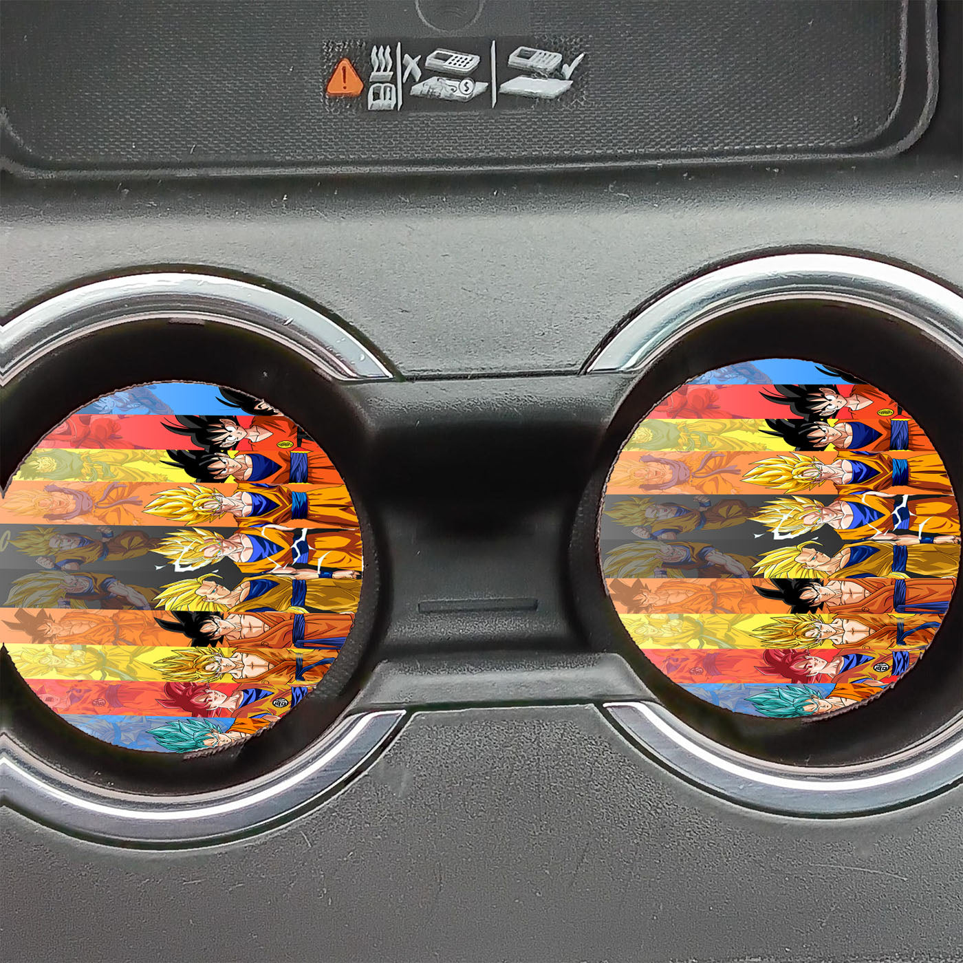 Dragon Ball All Of Goku Forms In Order Car Coasters