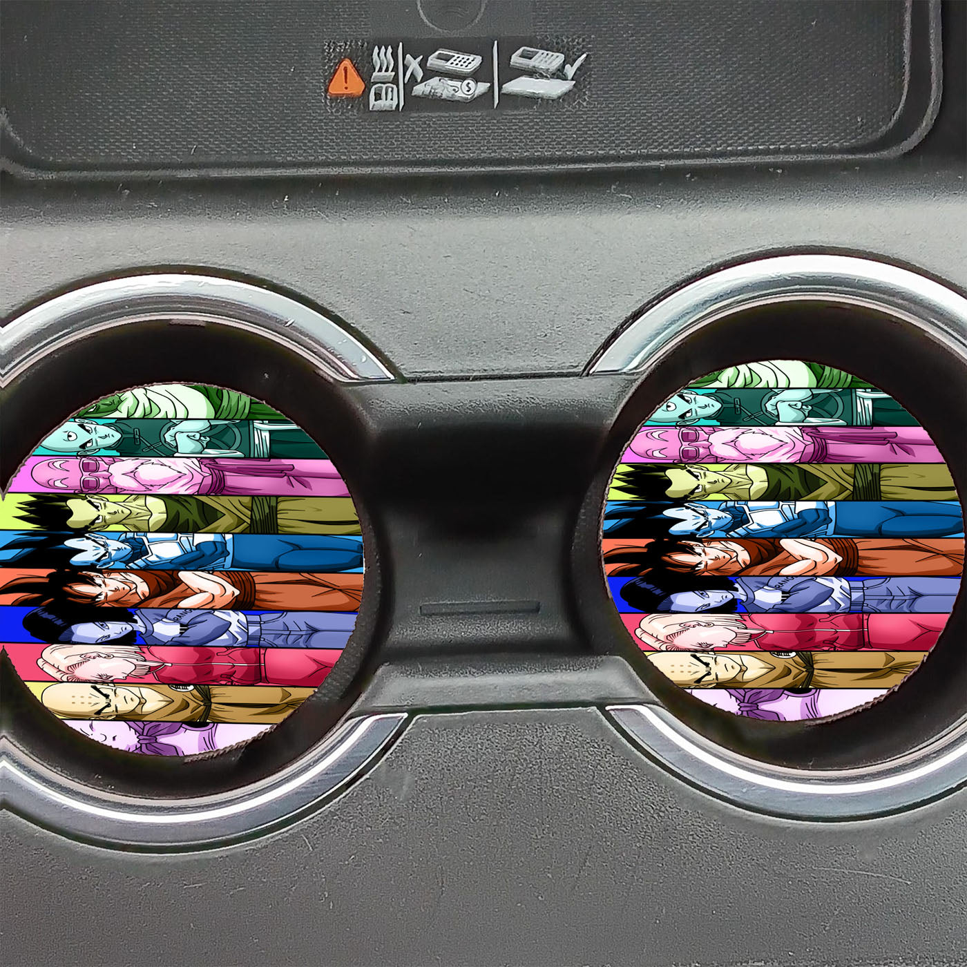 Dragon Ball Characters Collages Car Coasters